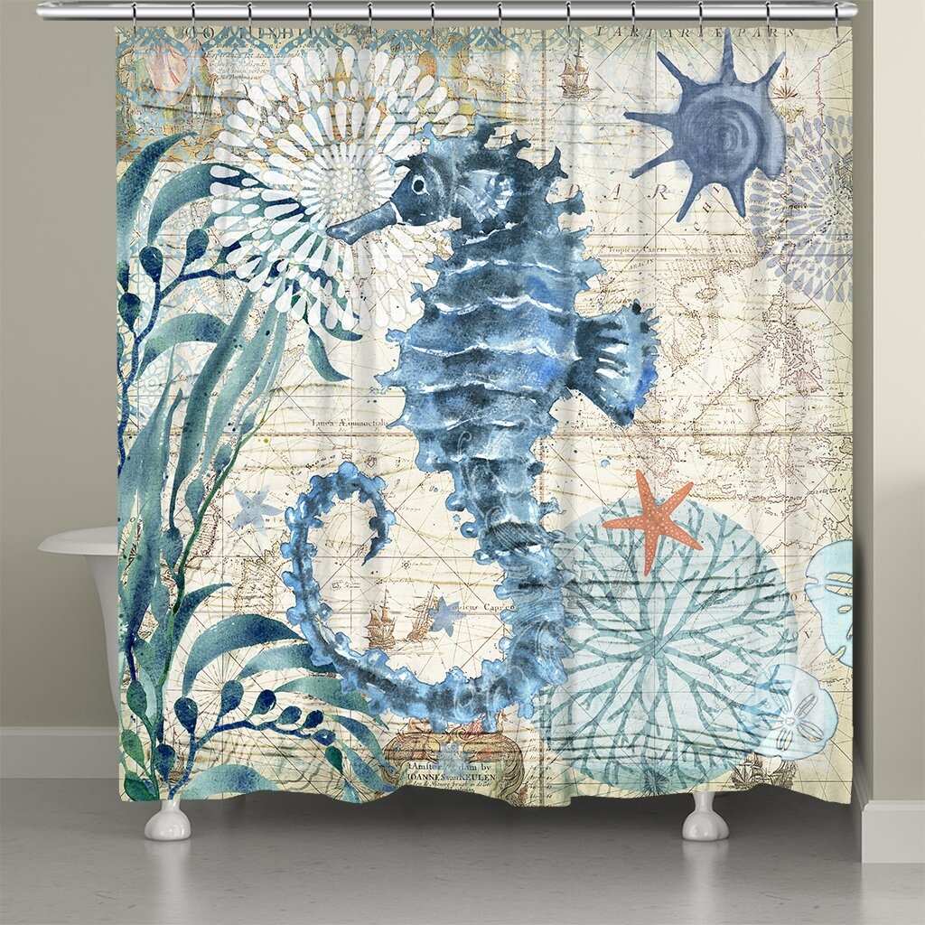 Bay Seahorse Shower Curtain