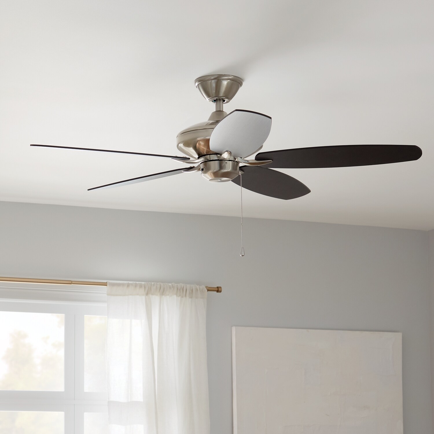 Kichler Renew 52 inch Ceiling Fan Brushed Stainless Steel with Reversible Blades