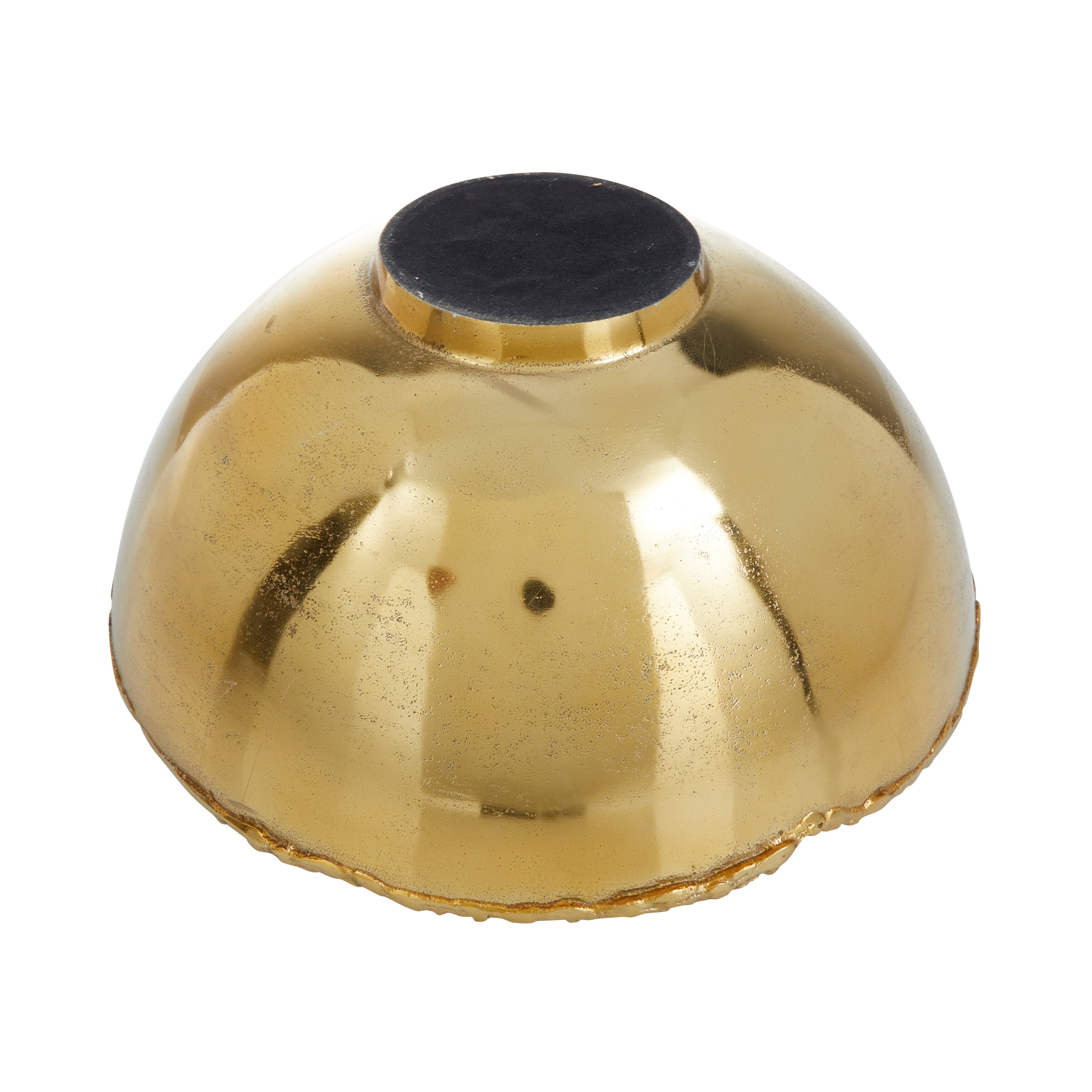 Gold Aluminum Modern Decorative Bowl (Set of 3) - 14 x 14 x 6 Round