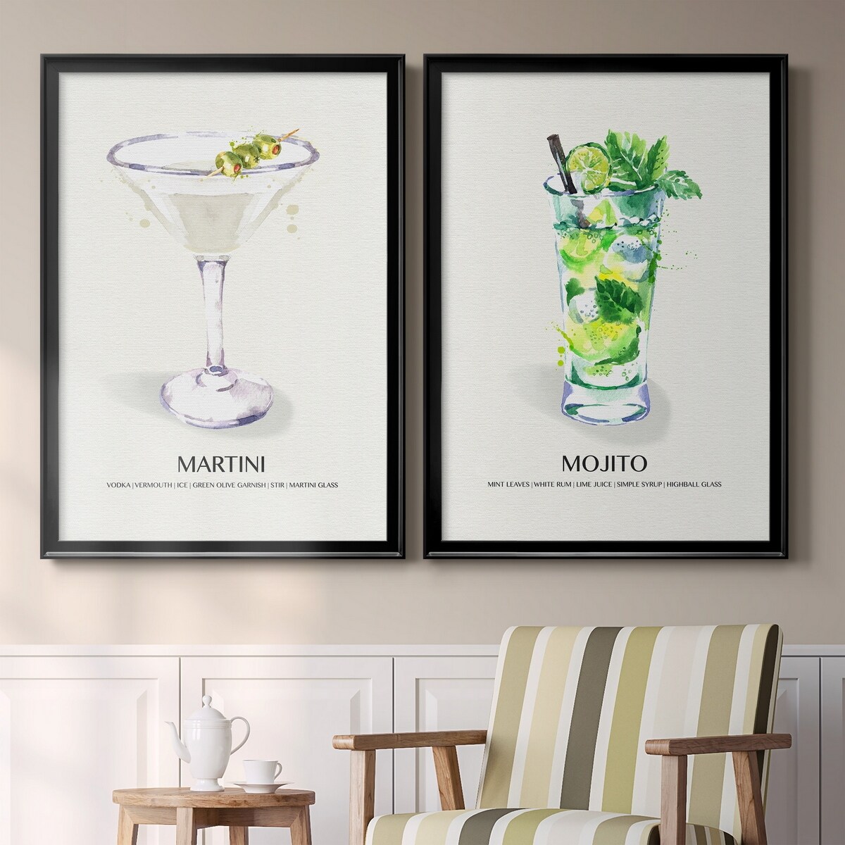 Martini Premium Framed Print - Ready to Hang - Multi-Color