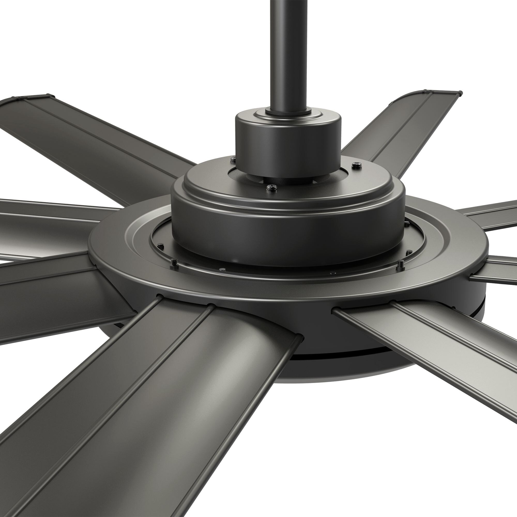 Matte Black 60-in 8-Blade Ceiling Fan with Remote Control