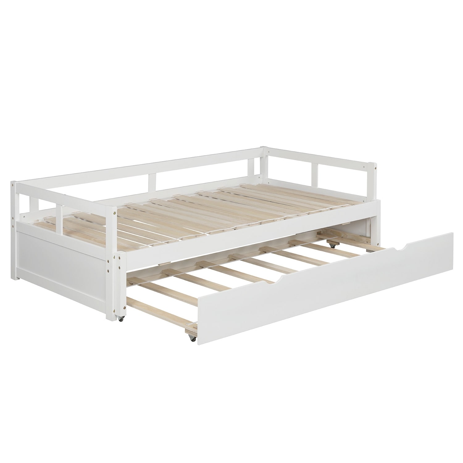 78"LWooden Daybed with Trundle,Extending Daybed
