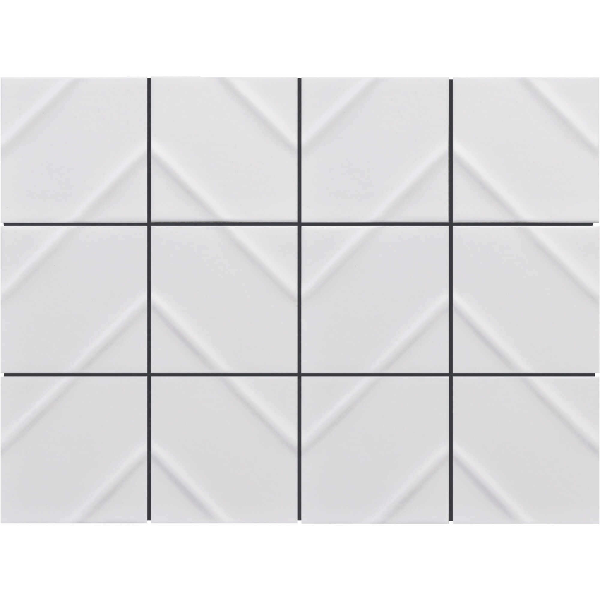 Emser Tile Kumito - 12" x 16" Rectangle Square Mosaic Wall Tile -