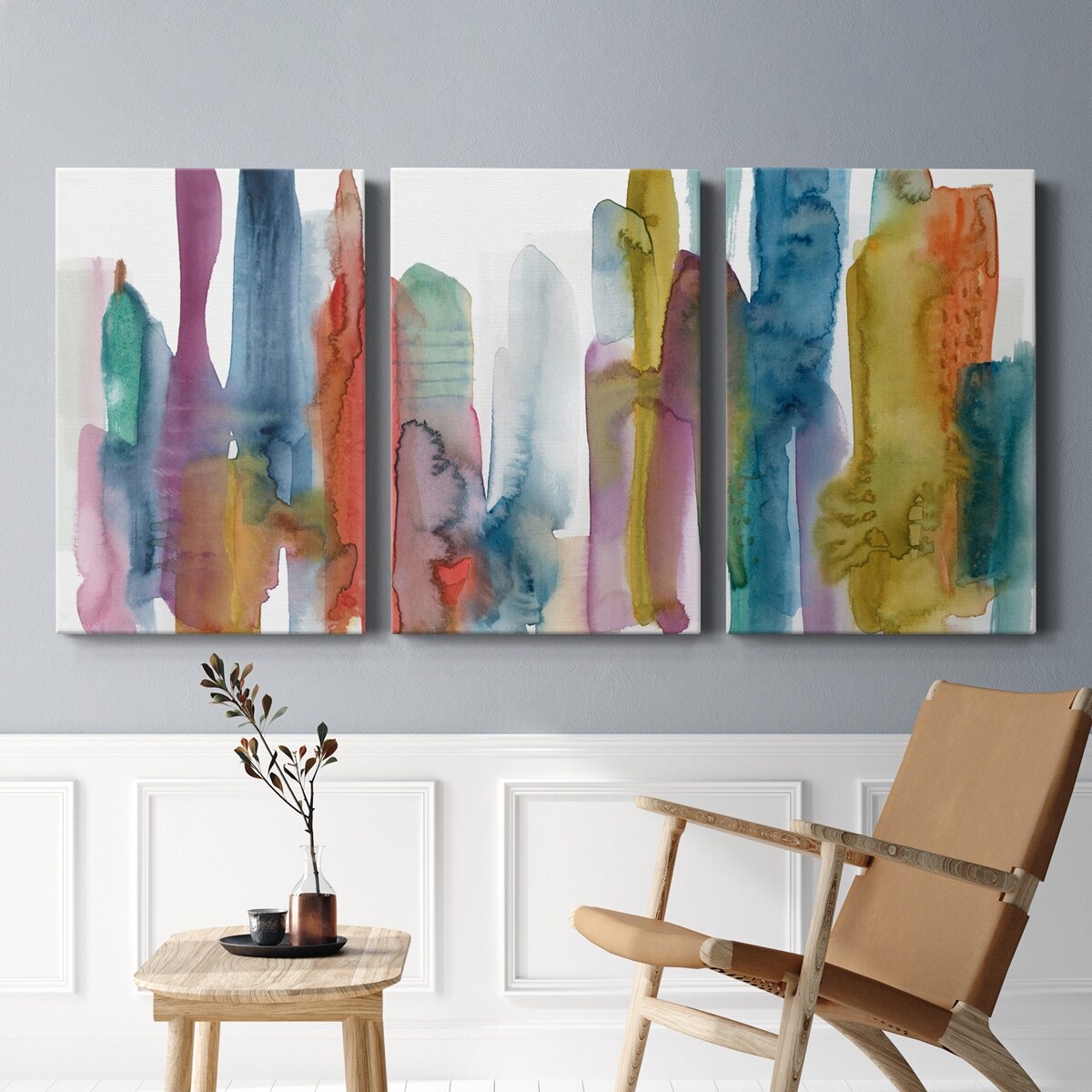 Spectrum Skyline- Premium Gallery Wrapped Canvas - Ready to Hang