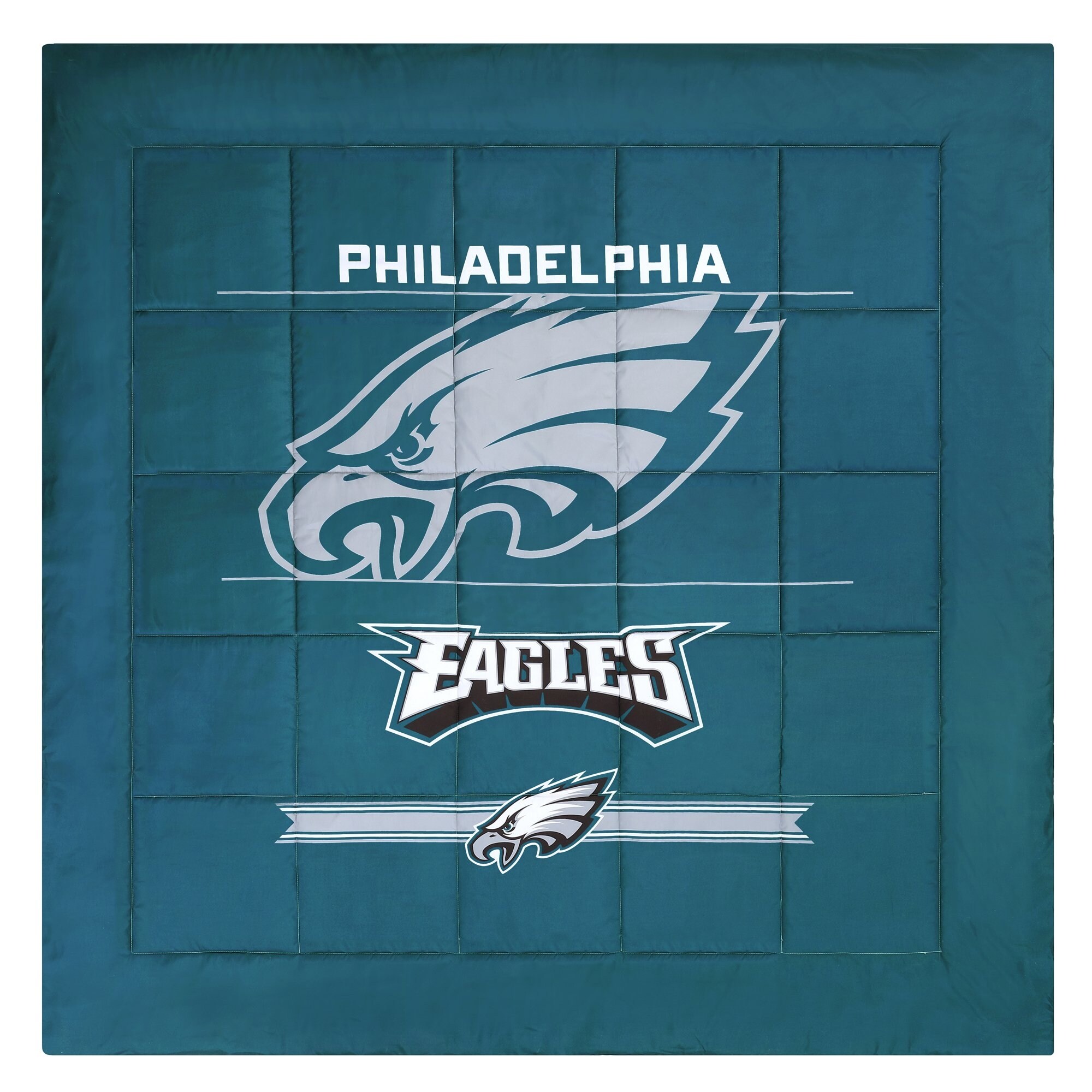 Philadelphia Eagles NFL Licensed "Command" Comforter & Sham Set