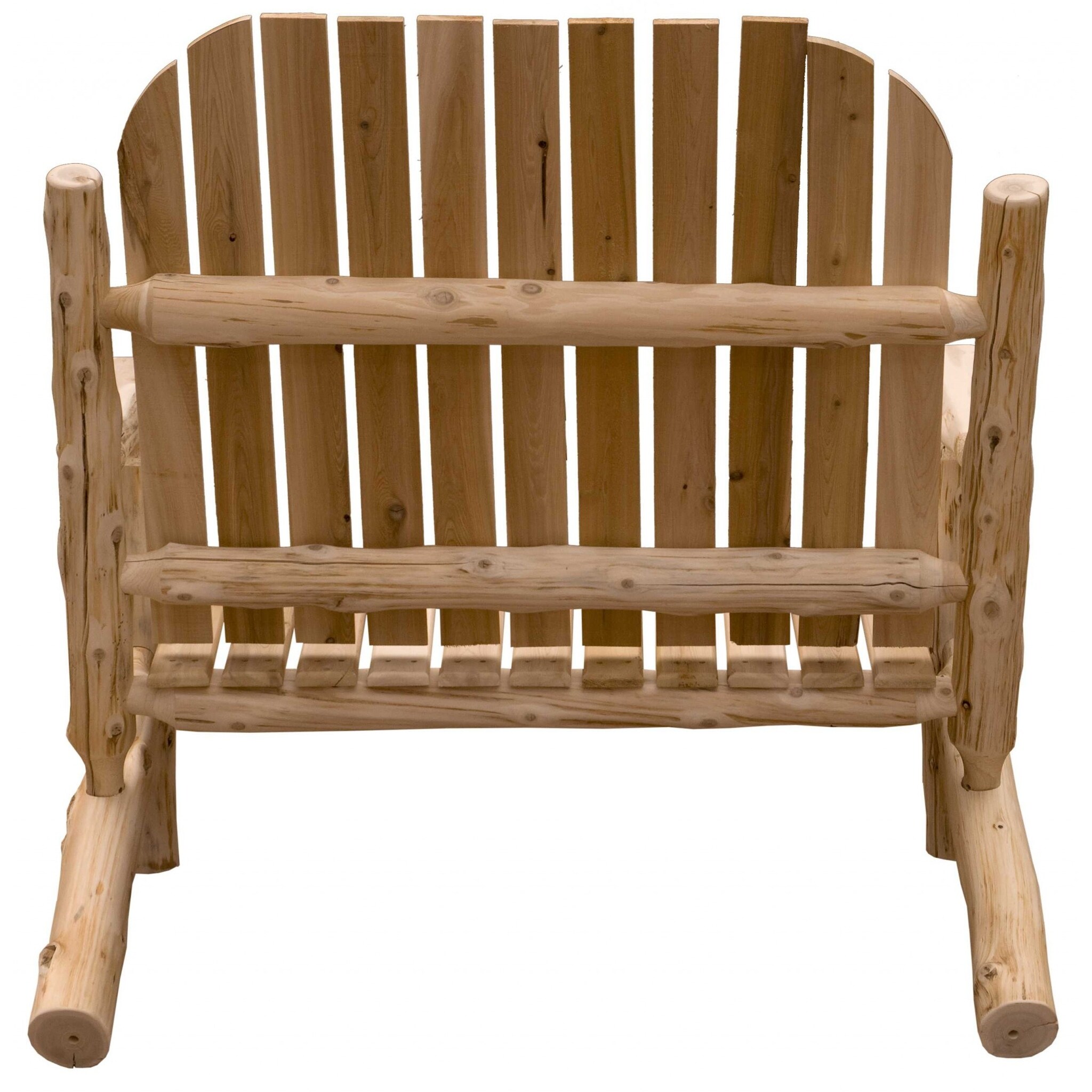Rustic and Natural Cedar Two - Person Adirondack Chair - 48" W x 36" D x 48" H