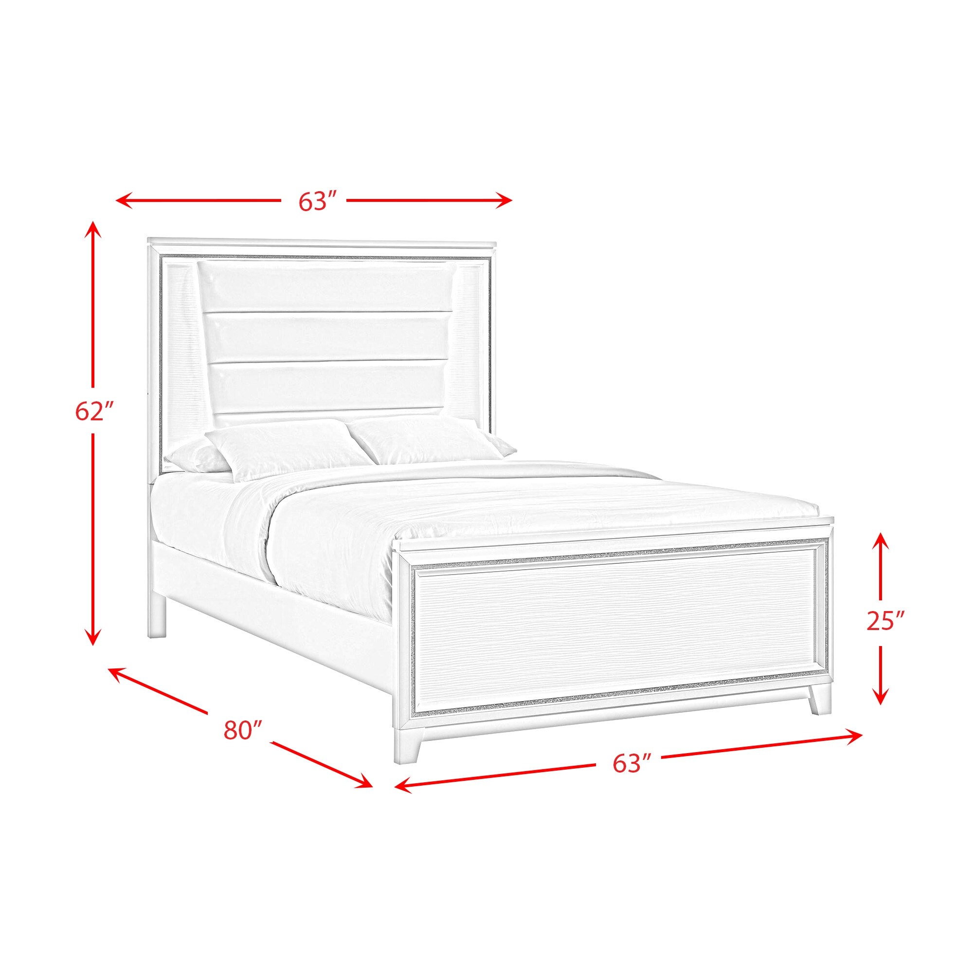 Picket House Furnishings Taunder Queen Bed in White