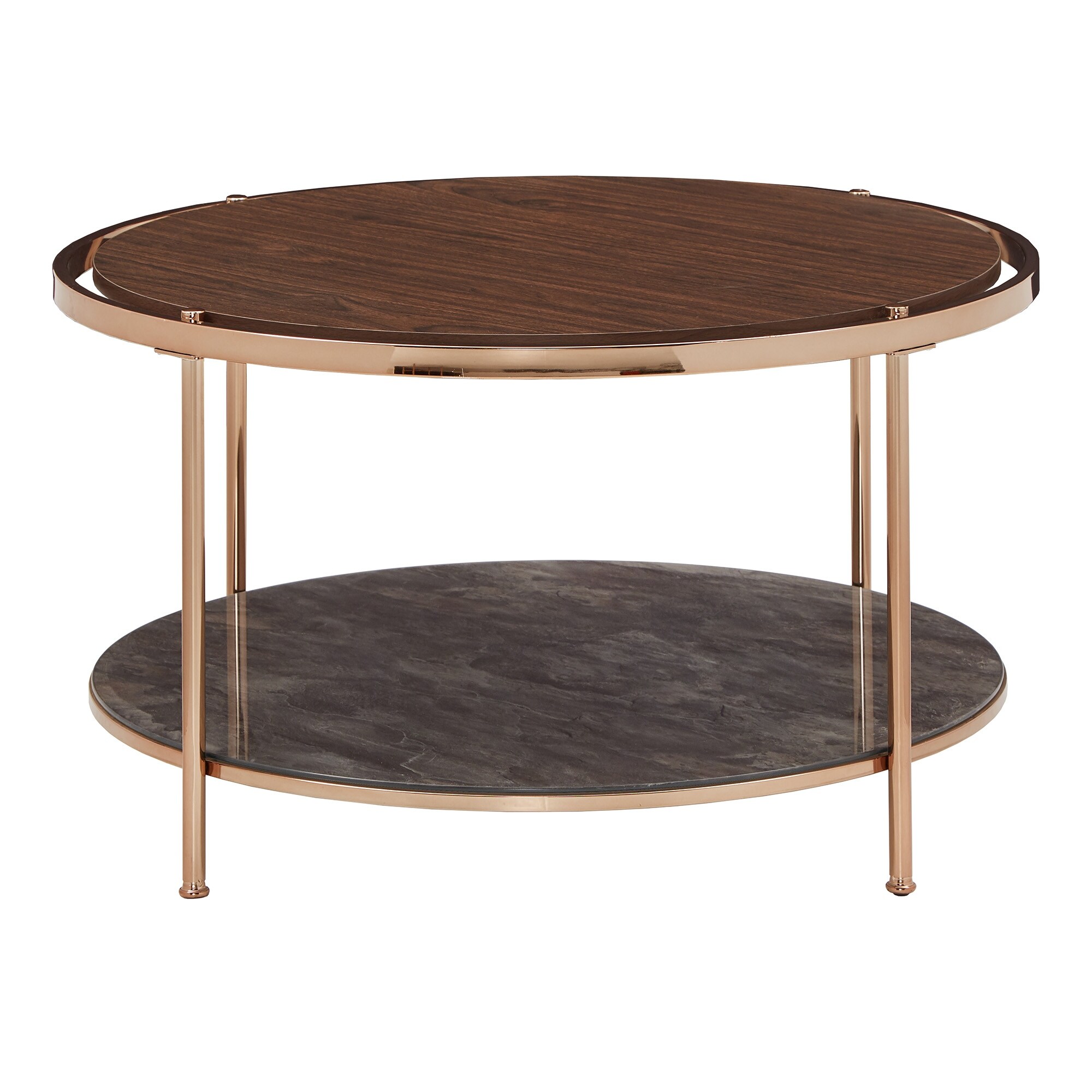 Celsus Champagne Gold Coffee Table Set with Storage by iNSPIRE Q Bold