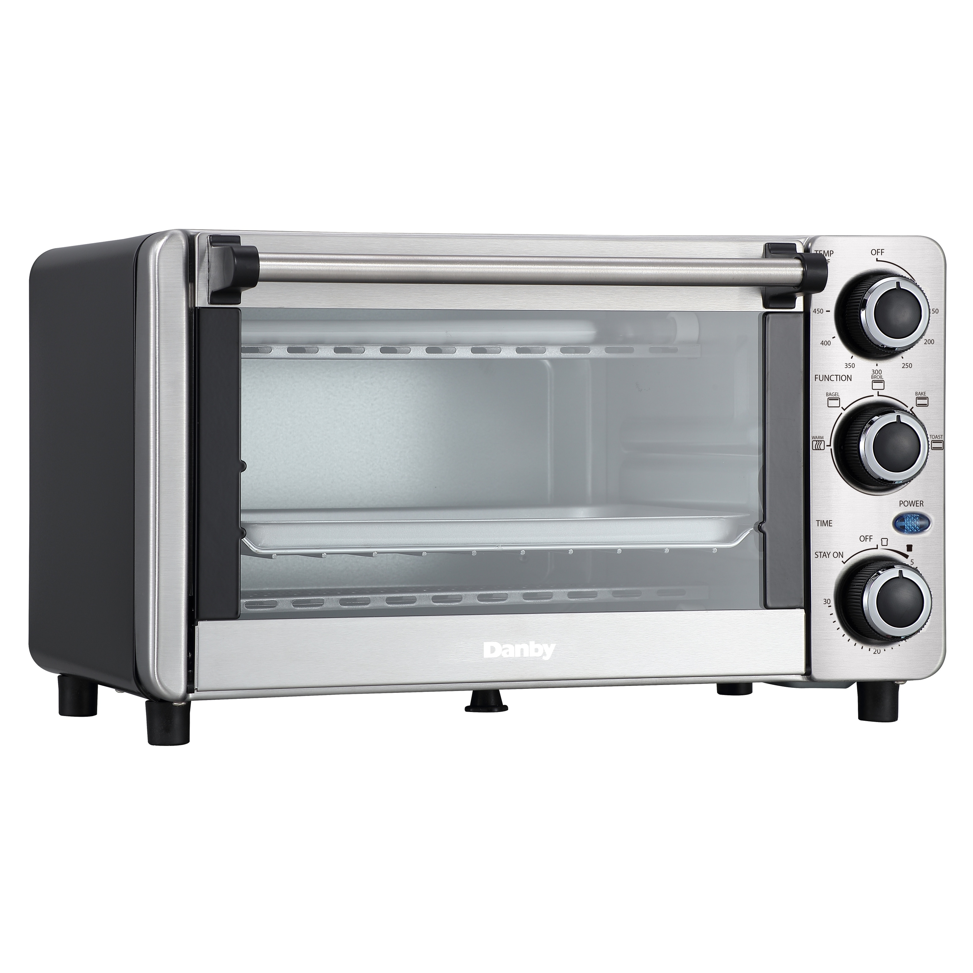 Danby 0.4 cu ft/12L 4 Slice Countertop Toaster Oven in Stainless Steel