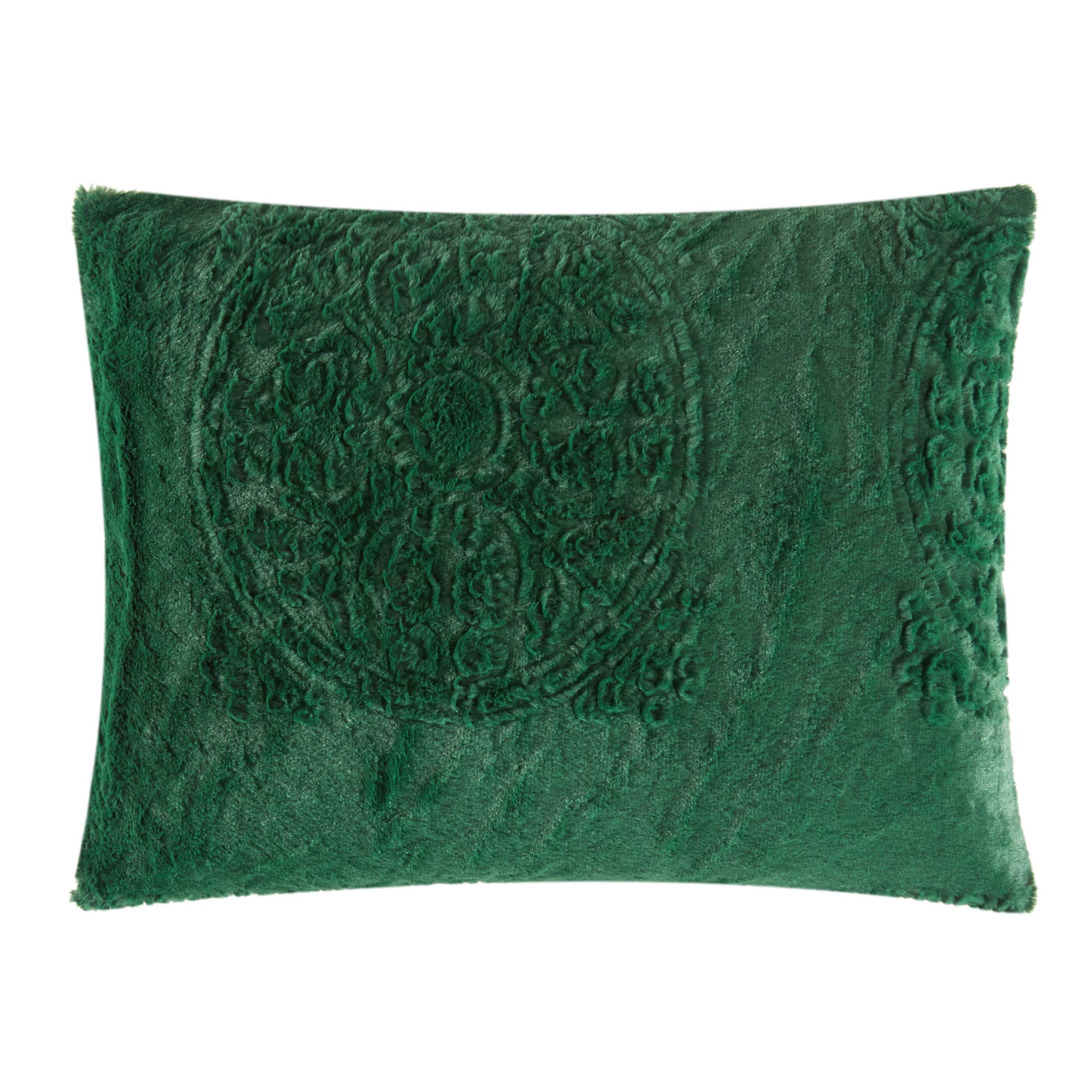 Chic Home Amyra 7 Piece Comforter Set Embossed Mandala Pattern Micromink Backing