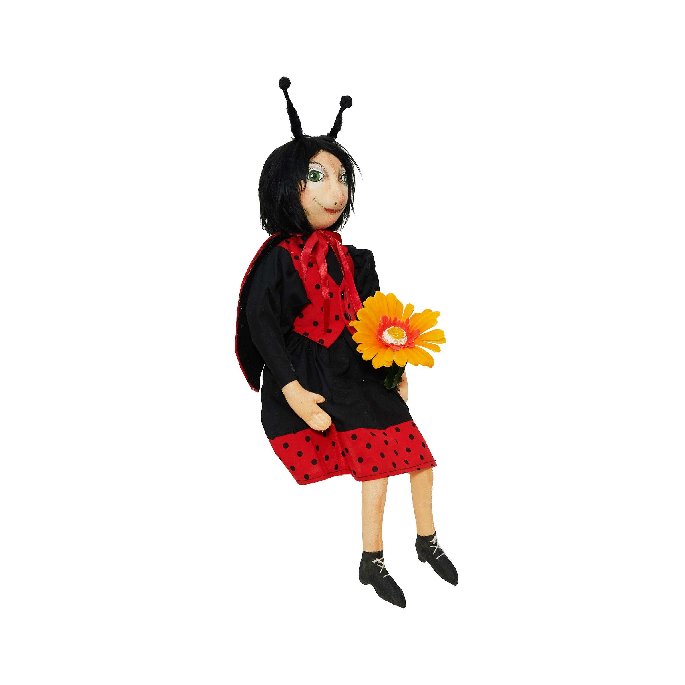 Lucinda Ladybug Figurine - 7" x 3" x 22"