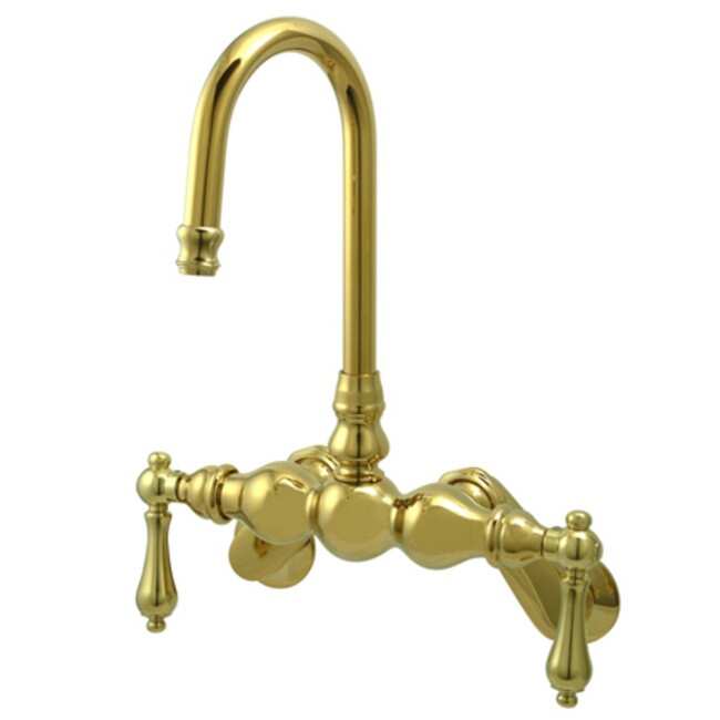Kingston Brass Vintage Wall Mounted Clawfoot Tub Filler with Metal