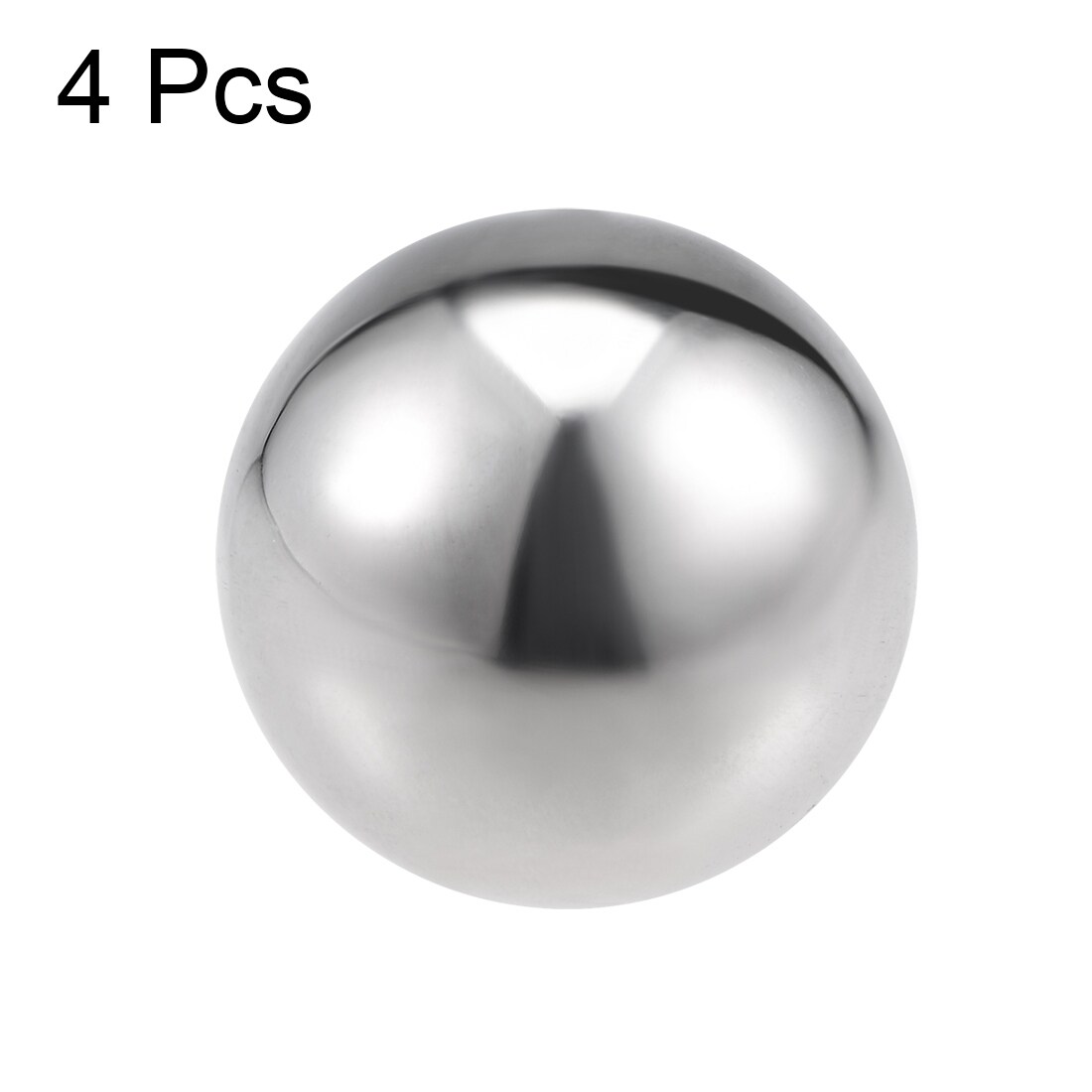 25mm Dia 304 Stainless Steel Cap Ball Spheres for Handrail Stair Newel Post 4pcs - Silver Tone