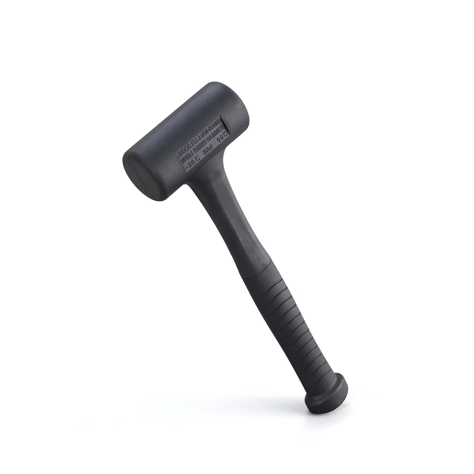 Morden Fort 1lbs Rubber Dead Blow Hammer, Professional Mallet Tool Black - N/A