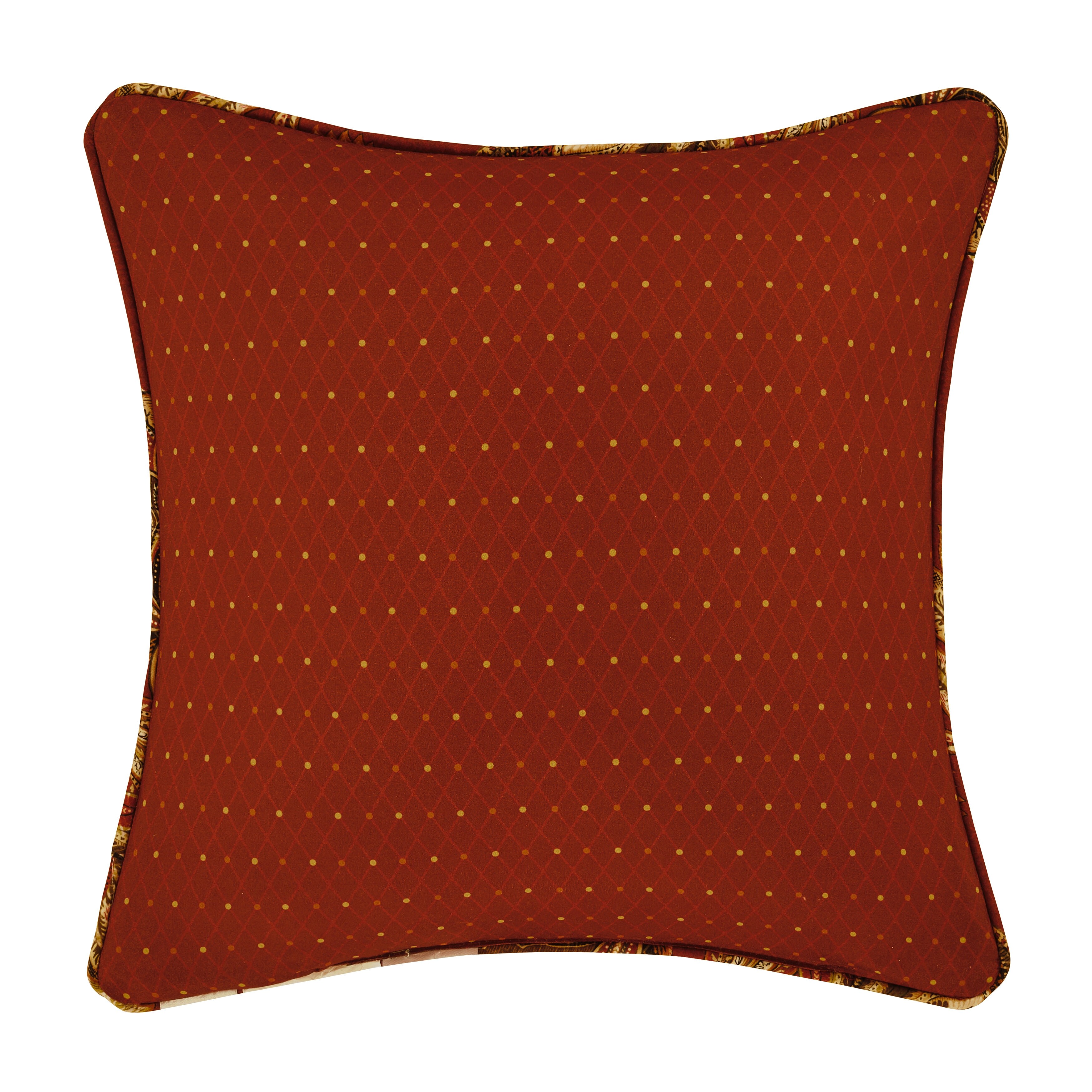 Royal Court Montecito Red 16" Square Decorative Throw Pillow