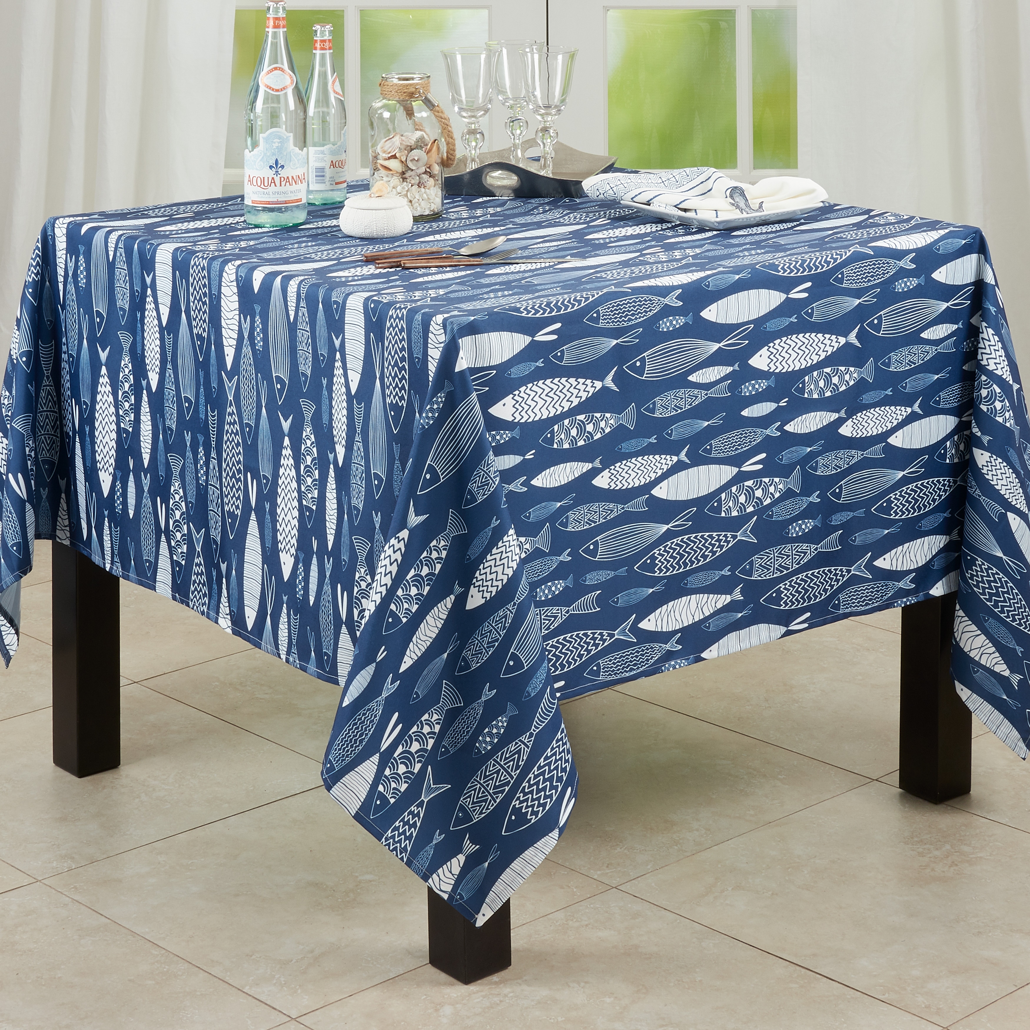 Tablecloth With Fish Design
