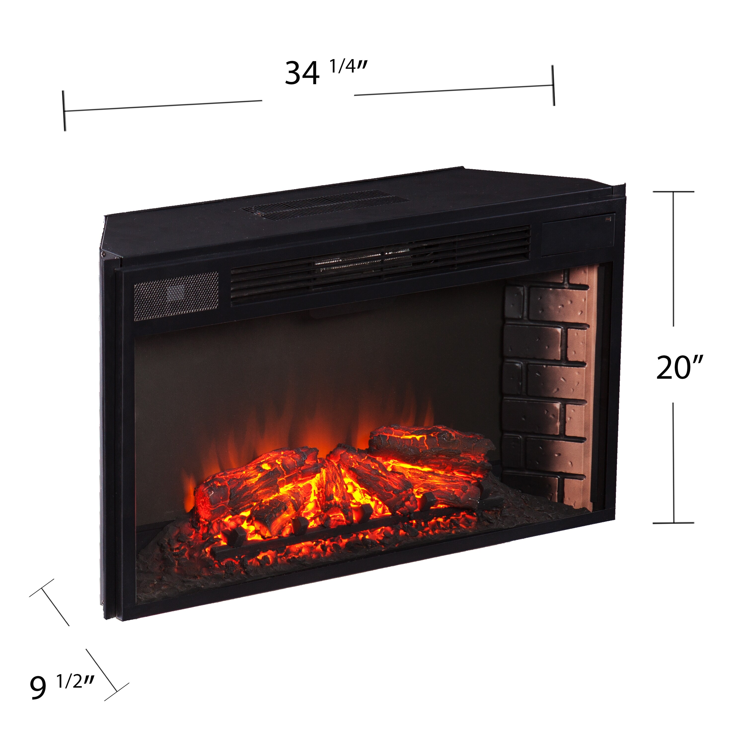 SEI Furniture 33" Widescreen Electric Firebox w/ Remote Control