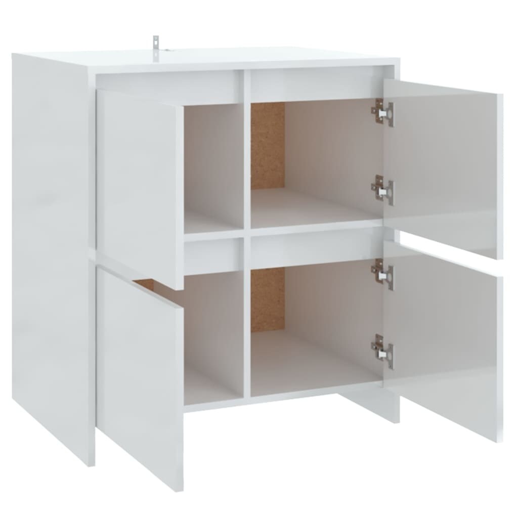 vidaXL Sideboard Bar Buffet Cabinet for Kitchen Living Room Engineered Wood - 27.6" x 16.1" x 29.5"