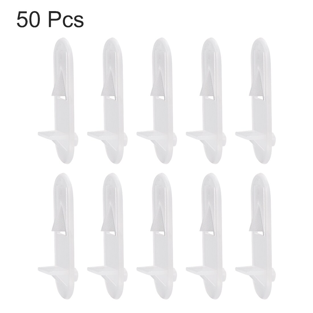 Plastic Shelf Support Pegs,7mm Shelf -Locking,Cabinet Bracket Peg,Clear,50pcs - Clear - 7 x 6mm,50pcs
