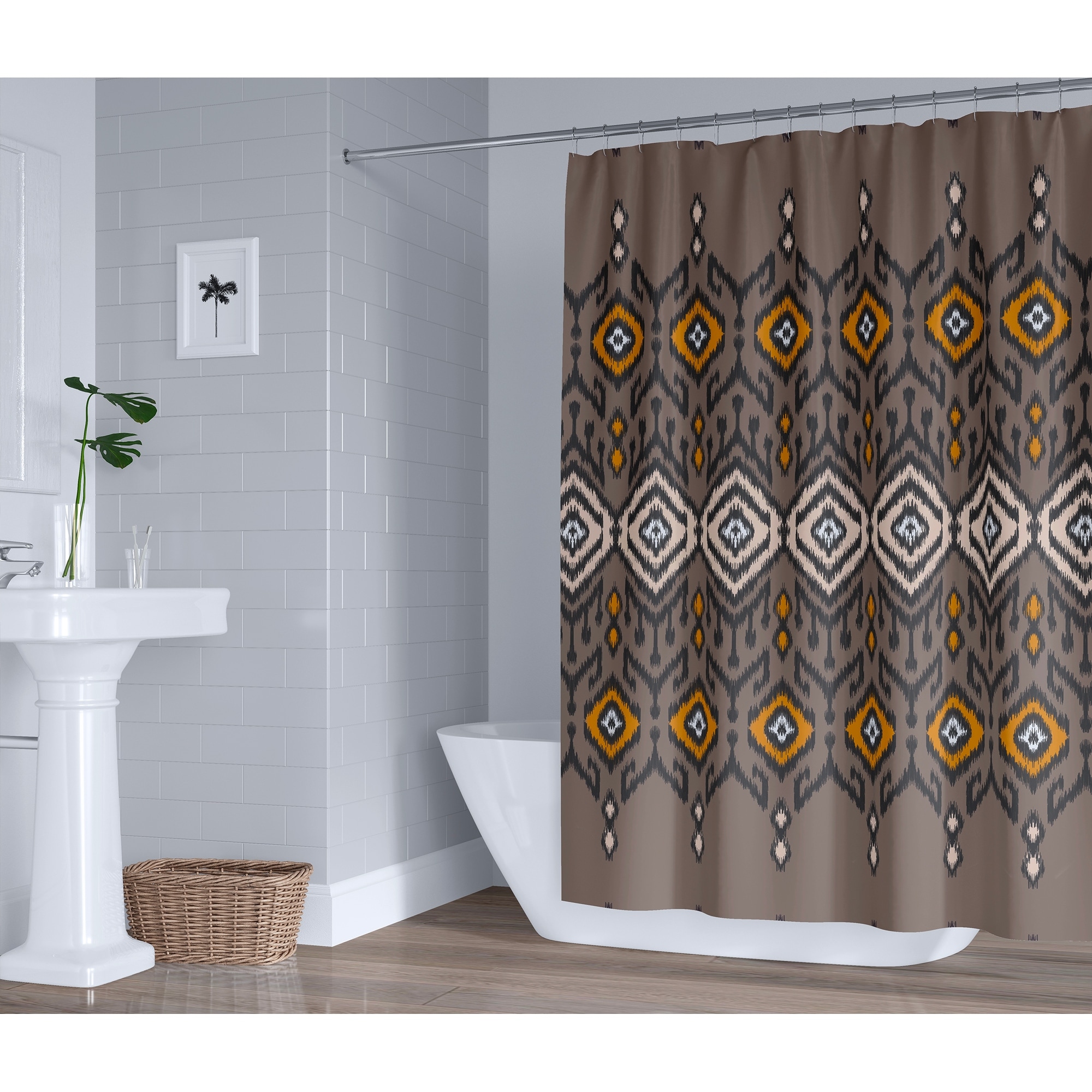 TRISTIAN BROWN Shower Curtain By Kavka Designs
