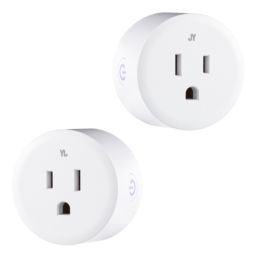 Smart Plug WiFi Remote App Control for Lights & Appliances; No Hub Required by JONATHAN Y - 1 Pack