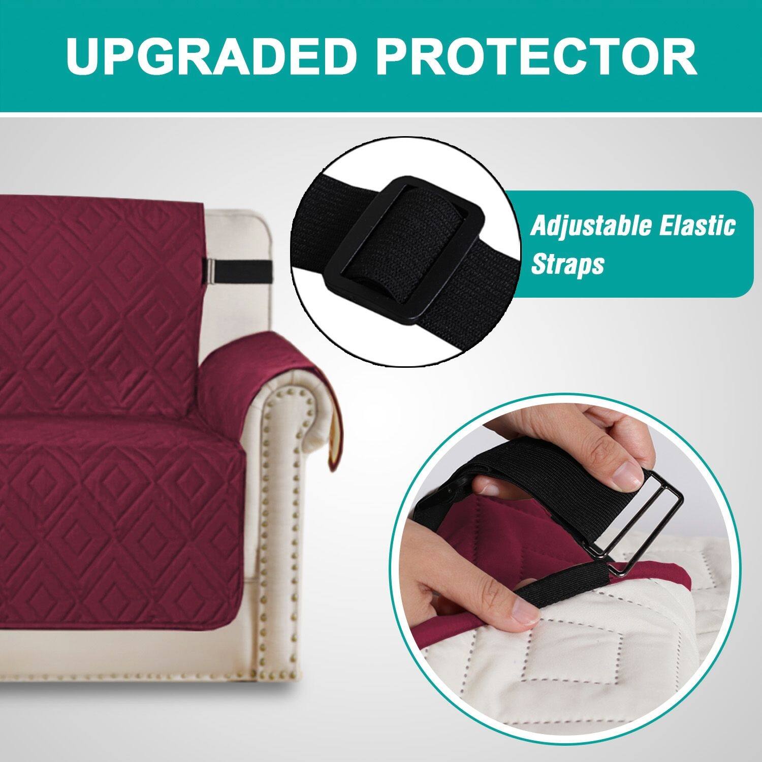 Reversible Water Resistant Slipcover Furniture Protector - 68"