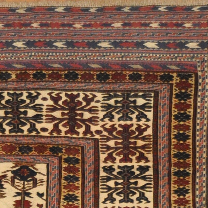 HERAT ORIENTAL Handmade Soumak Wool Kilim - 6'6 x 8'6