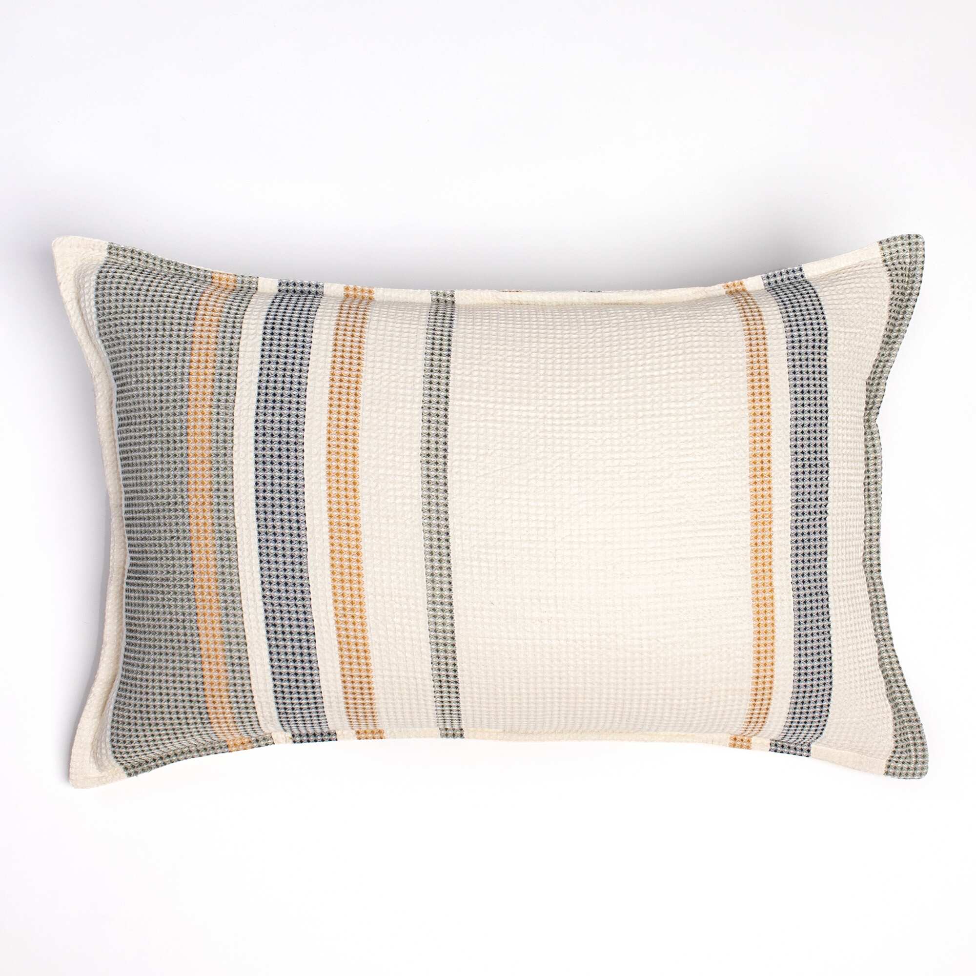 Bruce Multicolor Cotton-Linen Coverlet or Pillow Sham