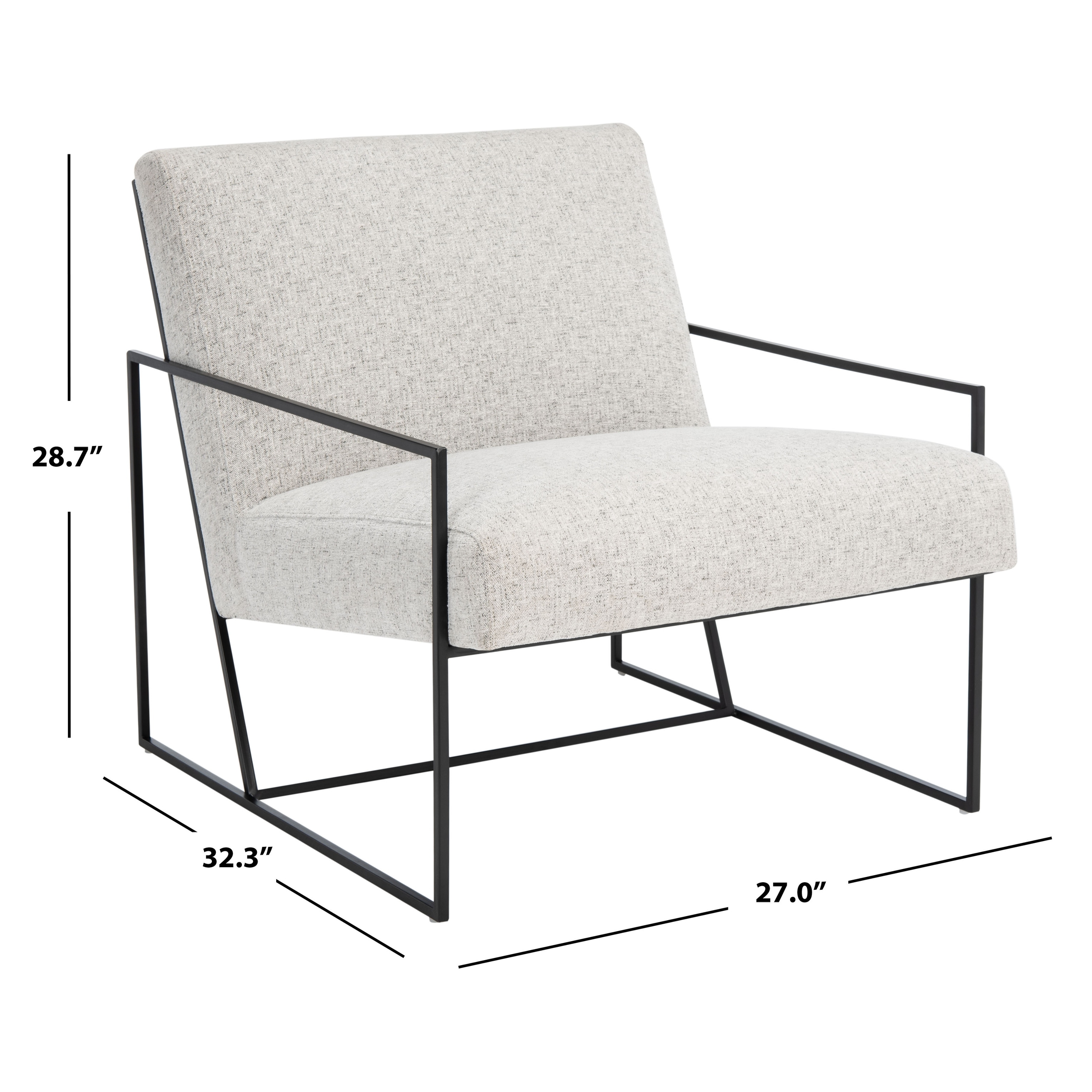 SAFAVIEH Atheris Arm Chair - Green/Black - 27" W x 33" D x 29" H