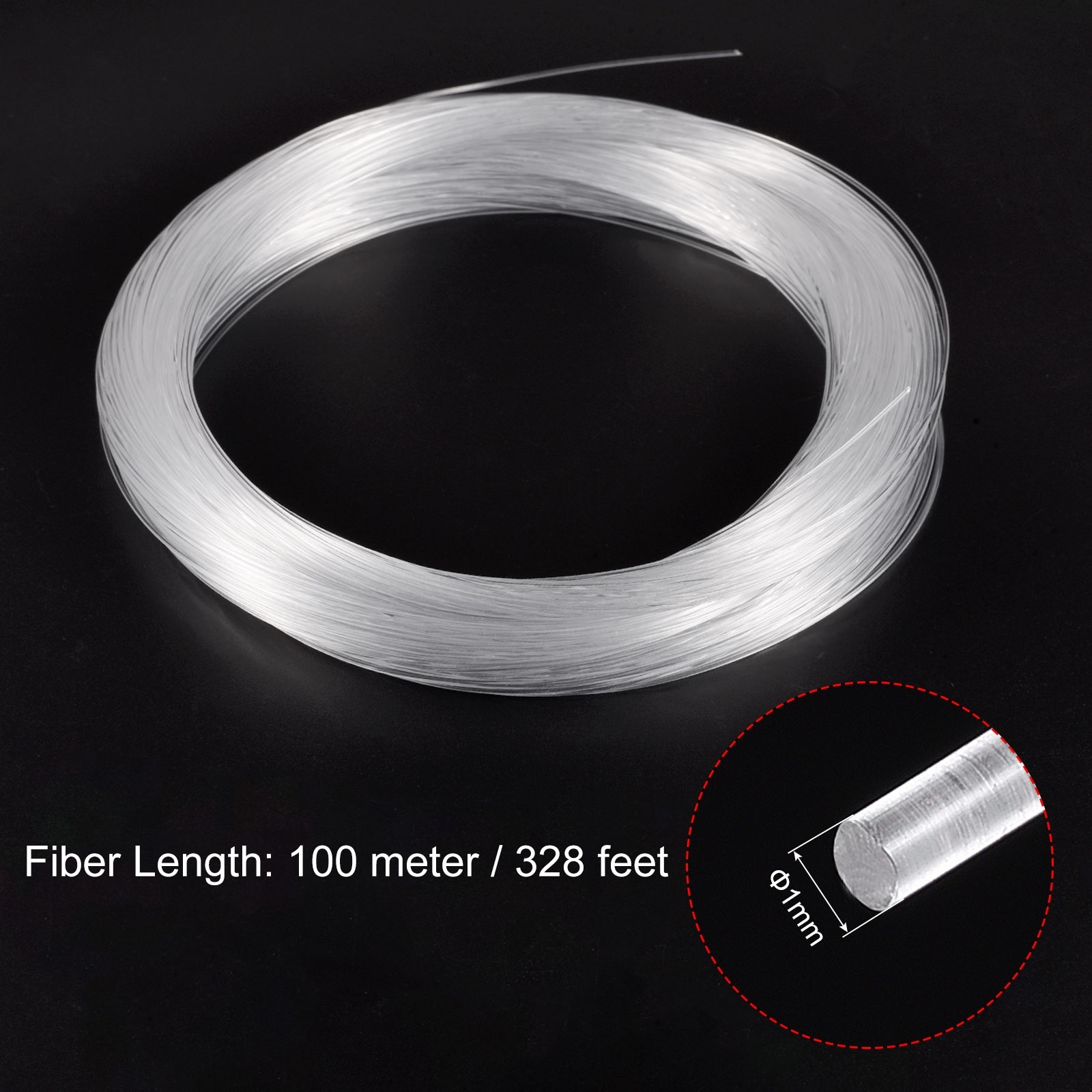 PMMA Side Glow for LED Light Guide in Home, Hotel Fiber Optic Cable