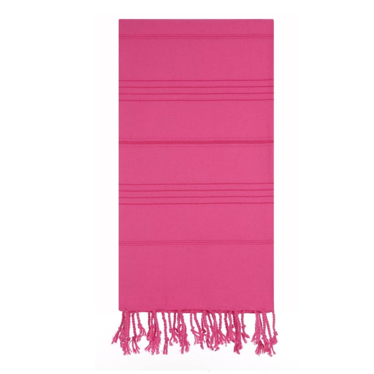 Fuchsia Pink Beach Towel - Classic Authentic 100% Turkish Cotton Anatolian Beach & Bath Towels Citizens of the Beach Collection