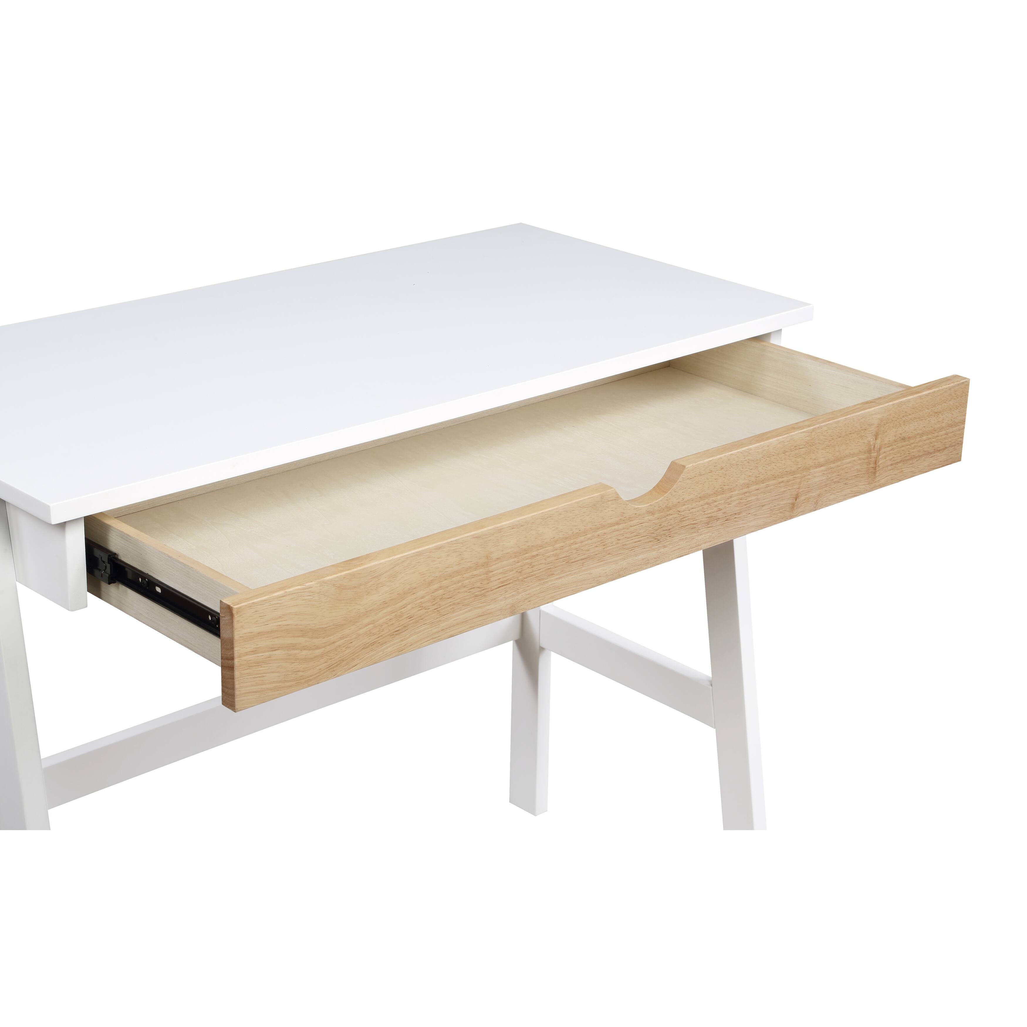Solid Construction , Single Extension Metal Glides , Large Single Drawer for Storage