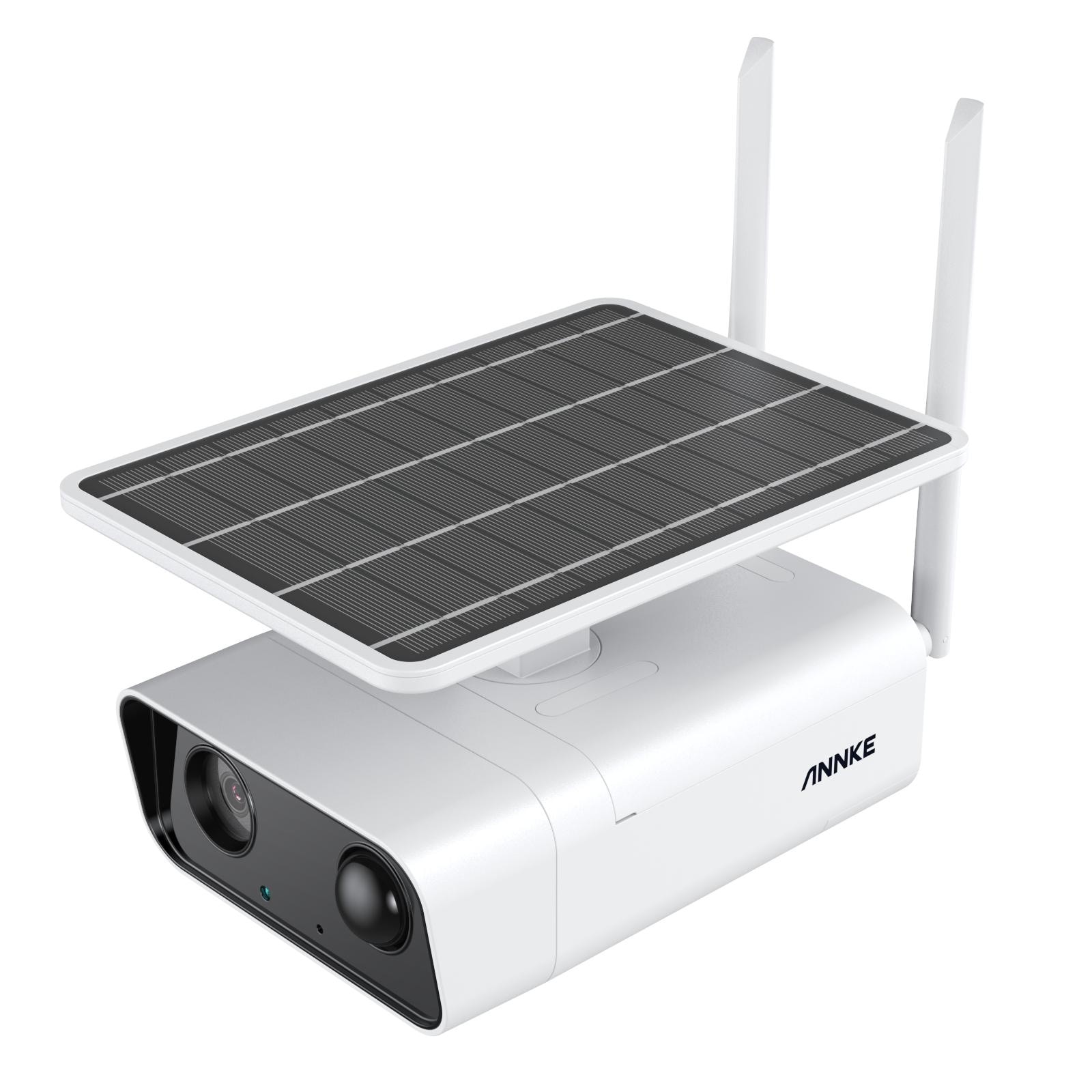 ANNKE 4MP Solar-powered Security Camera with 5W Solar Panel,PIR Detection,Real-time Two-way Intercom