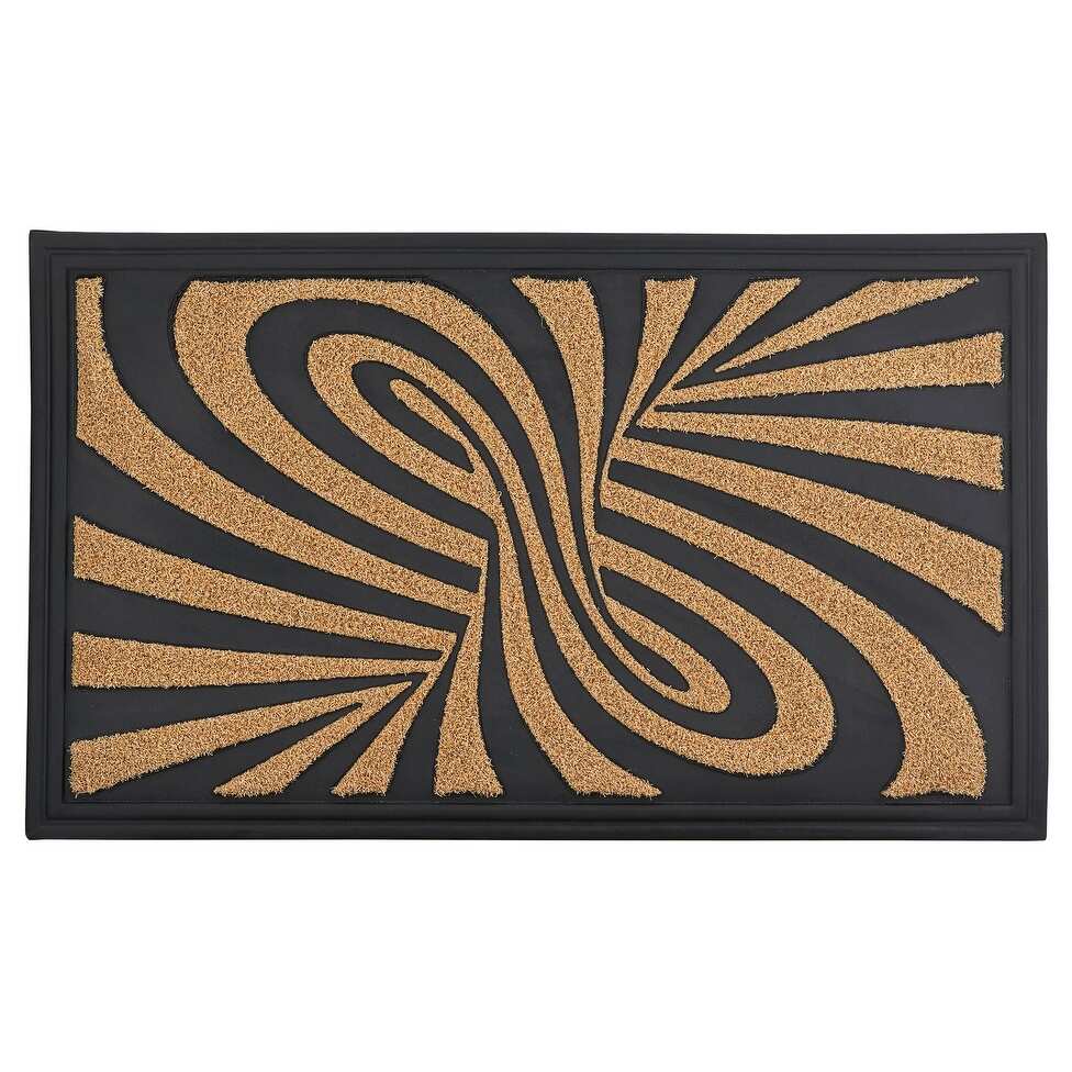 Abstract Coir Doormat