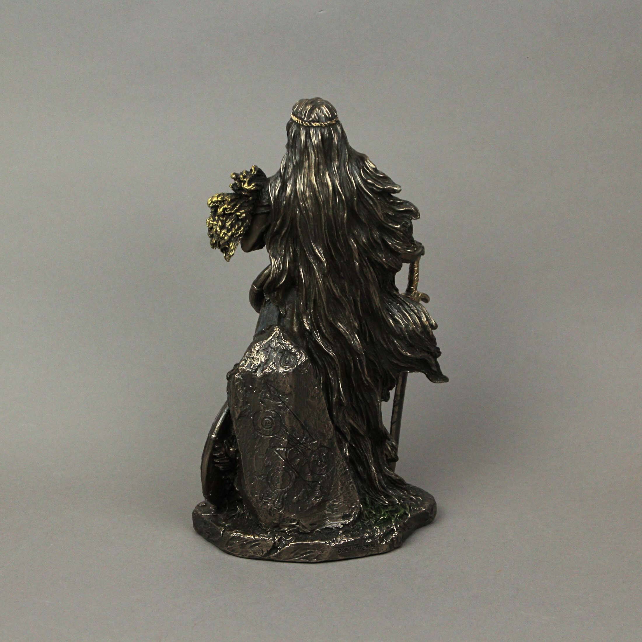 Lady Sif, Norse Goddess Of Earth And Family Bronze Finish Statue - 8.5 X 4.75 X 3.75 inches