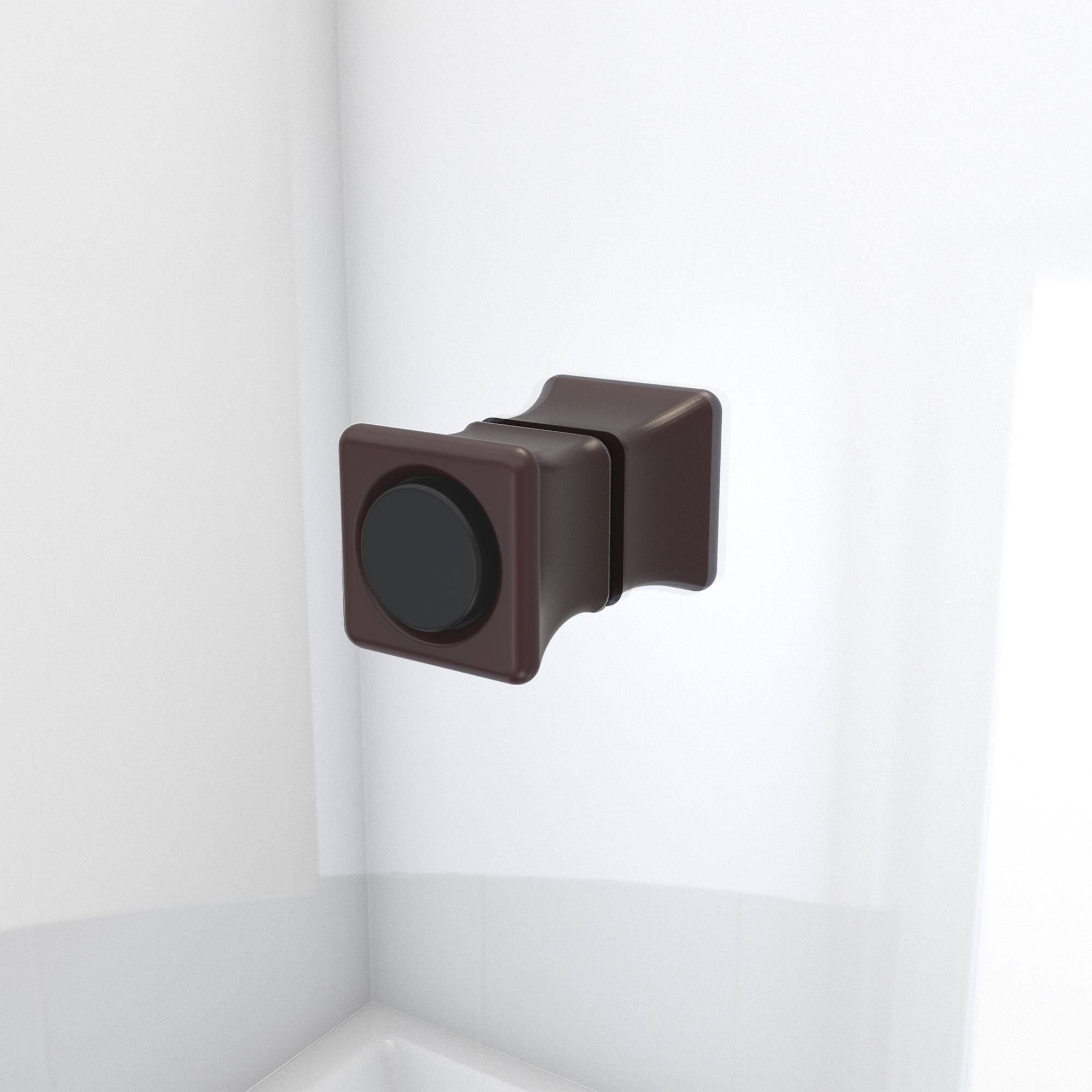 DreamLine Aqua-Q Fold 36 in. W x 58 in. H Frameless Bi-Fold Tub Door in Oil Rubbed Bronze
