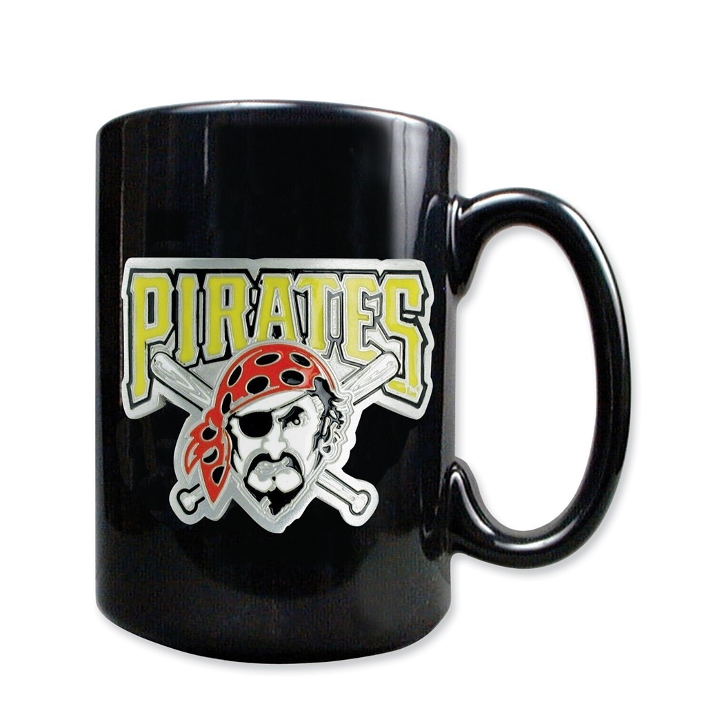 MLB Pittsburgh Pirates 15 Oz. Black Ceramic Mug