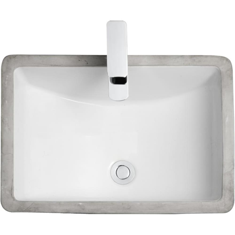 American Imaginations 23.125-in. x 15-in. Ceramic Bathroom Undermount Sink In White