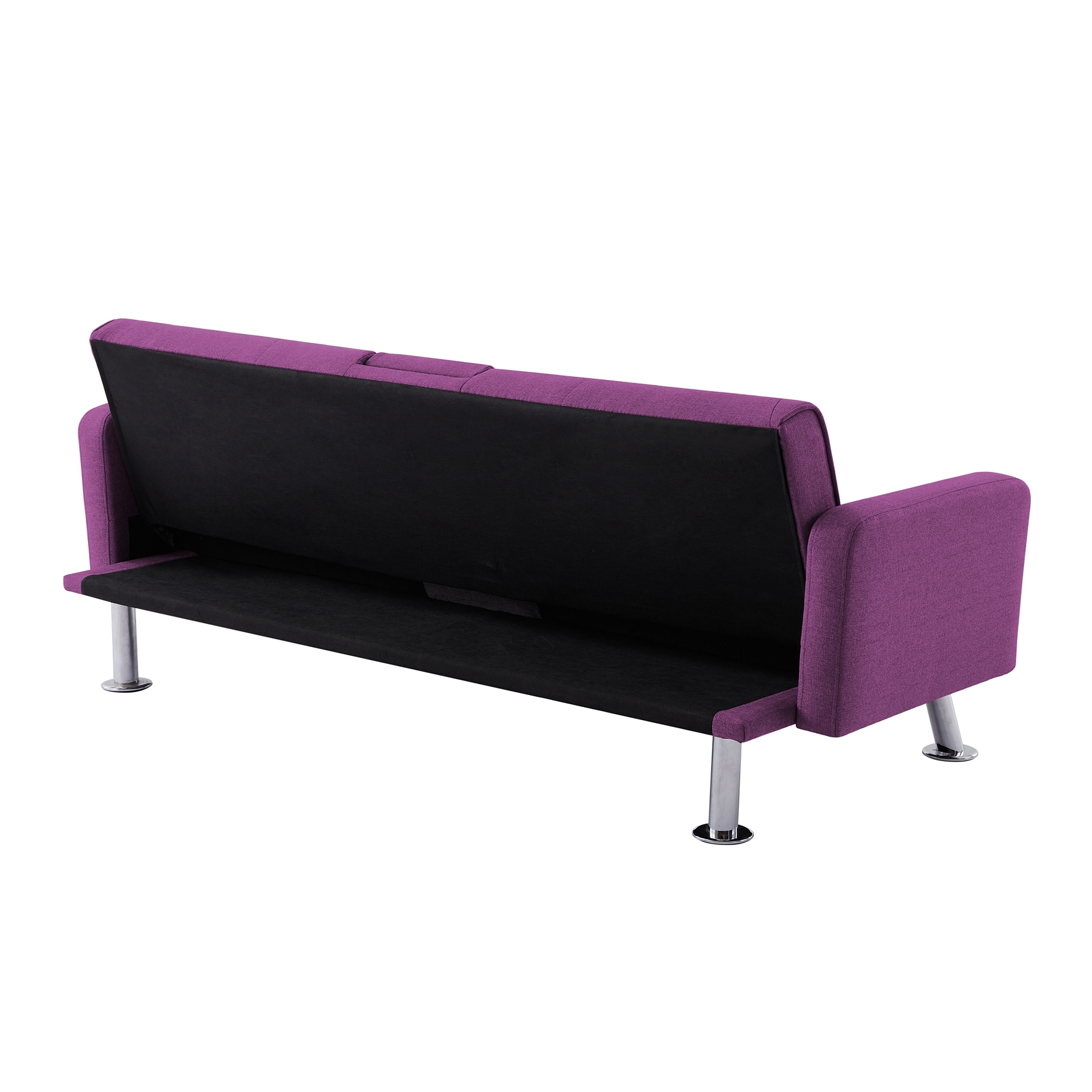 Convertible Folding Sleeper Sofa Couch for Living Room - Purple