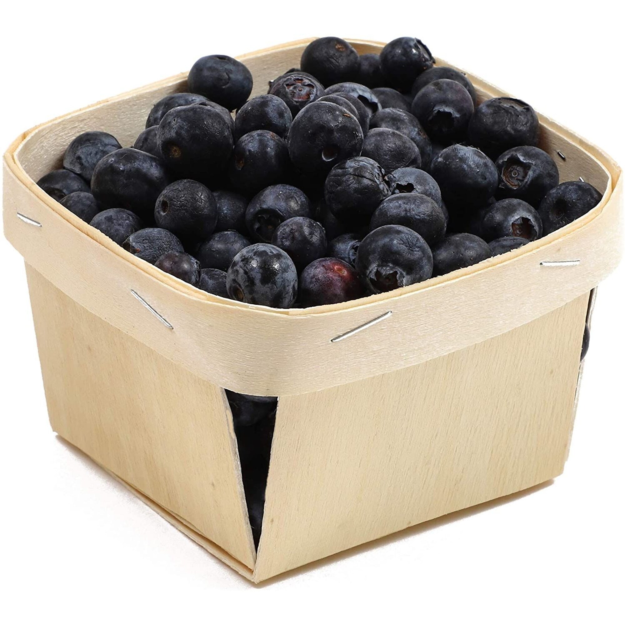 One Pint Wooden Berry Baskets (4 Inches, 10-Pack)