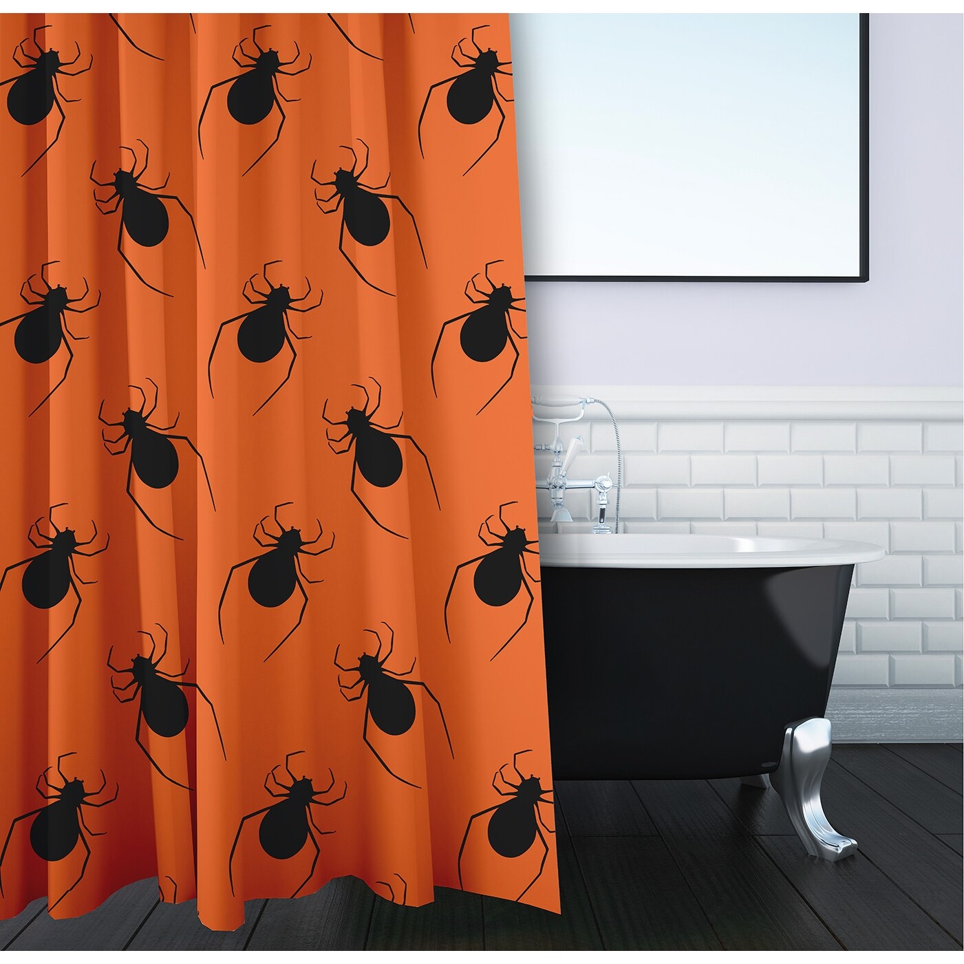 Spider Pattern Shower Curtain