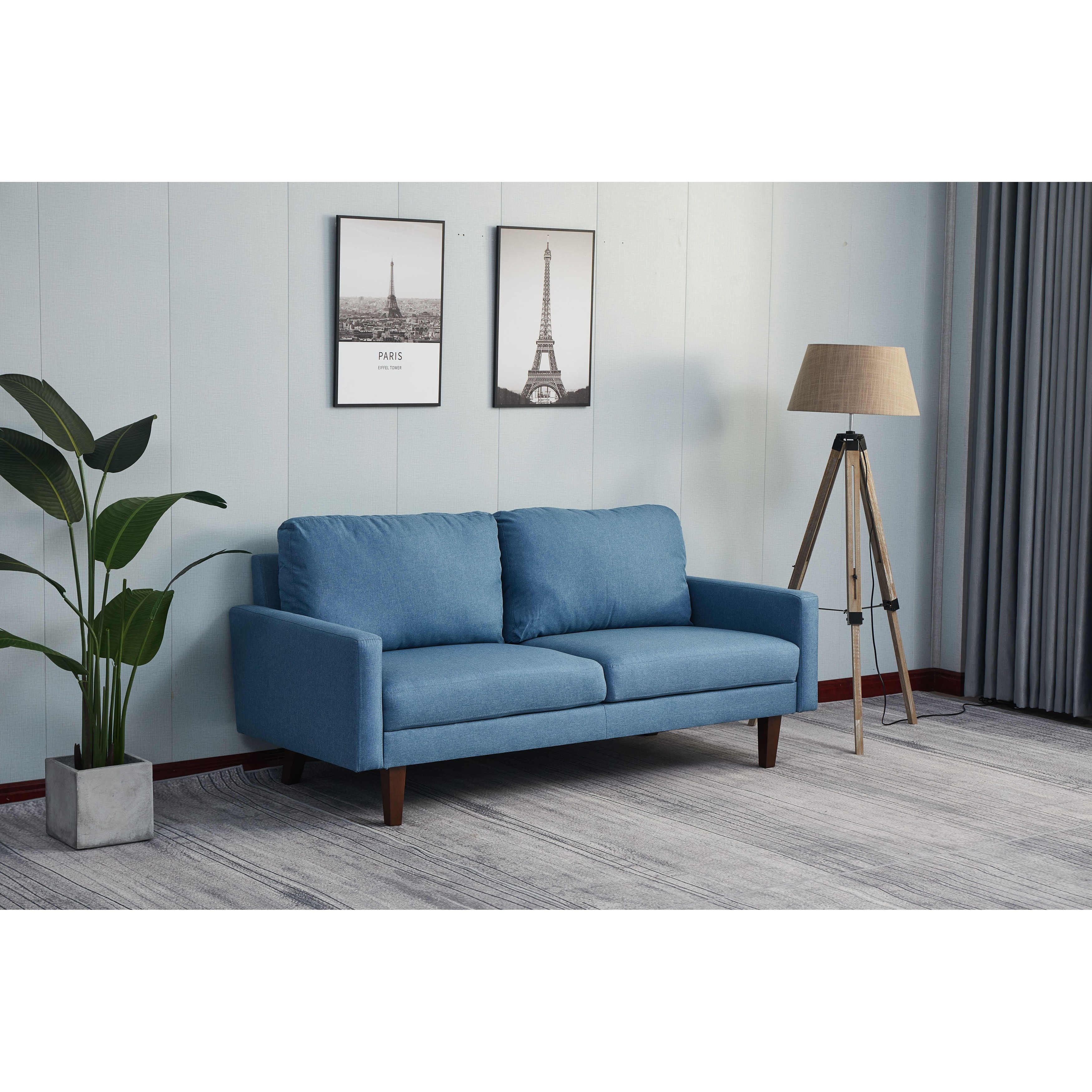 Adelaide 70'' Linen Square Arm Sofa