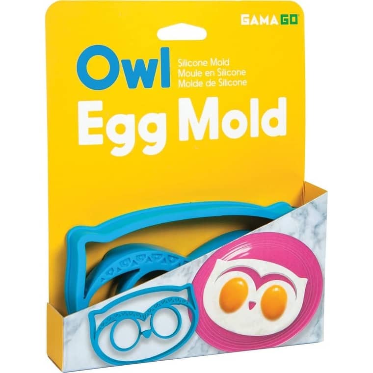 Owl Silicone Breakfast Egg Mold - Cute Owl Shaped Egg Ring, Also great for Pancakes, Chocolate and Candy