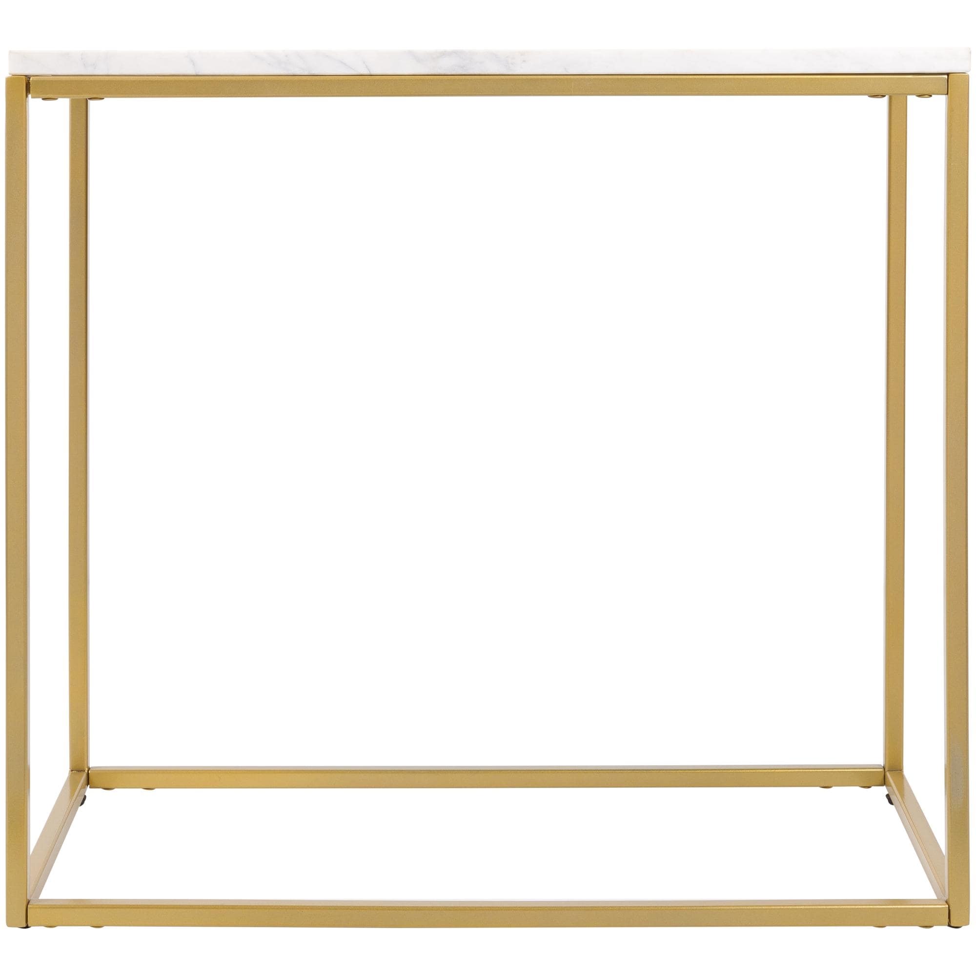 Cumo Modern Rectangular Mixed Material Frame End Table