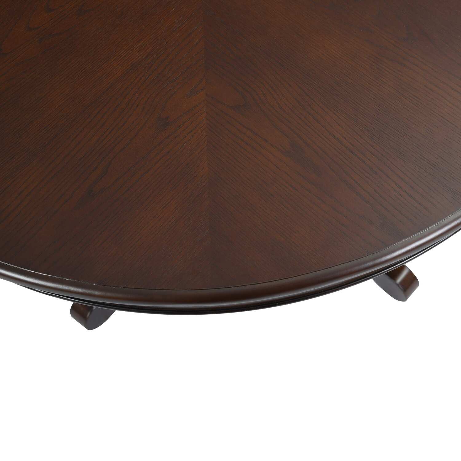 Homylin 41 in. Round Brown Wood Dining Table (Seats 4)