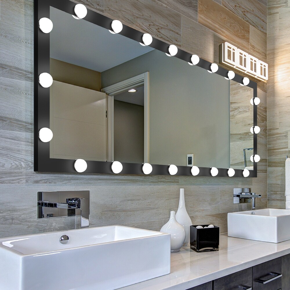 Full Length Vanity Mirror with LED Lights, Floor Dressing Mirror