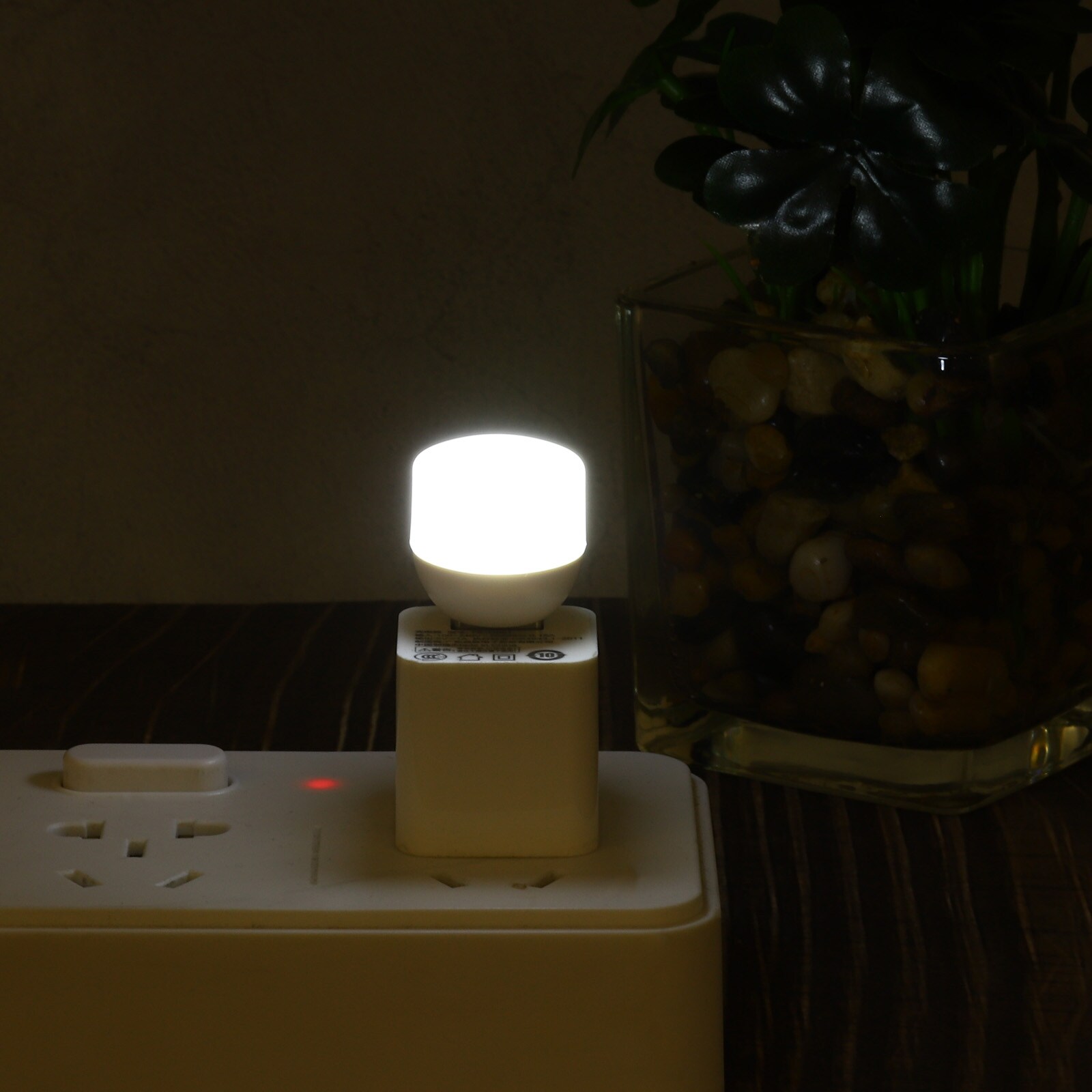 6Pcs USB Night Light 1W Portable Plug-in Mini LED Lamp Bulb