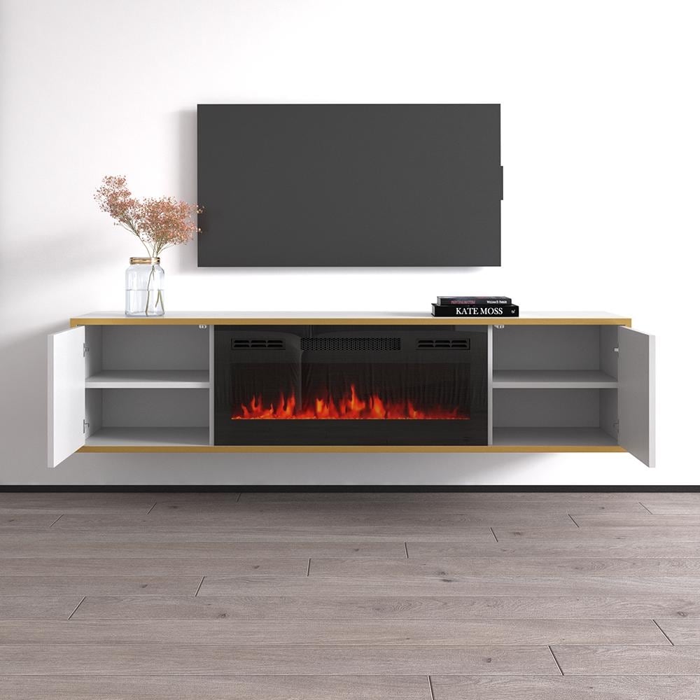 Goldie BL-EF Electric Fireplace 65" TV Stand