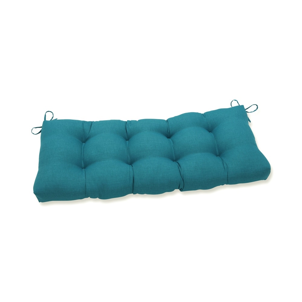 Pillow Perfect Outdoor Rave Peacock Blown Bench Cushion