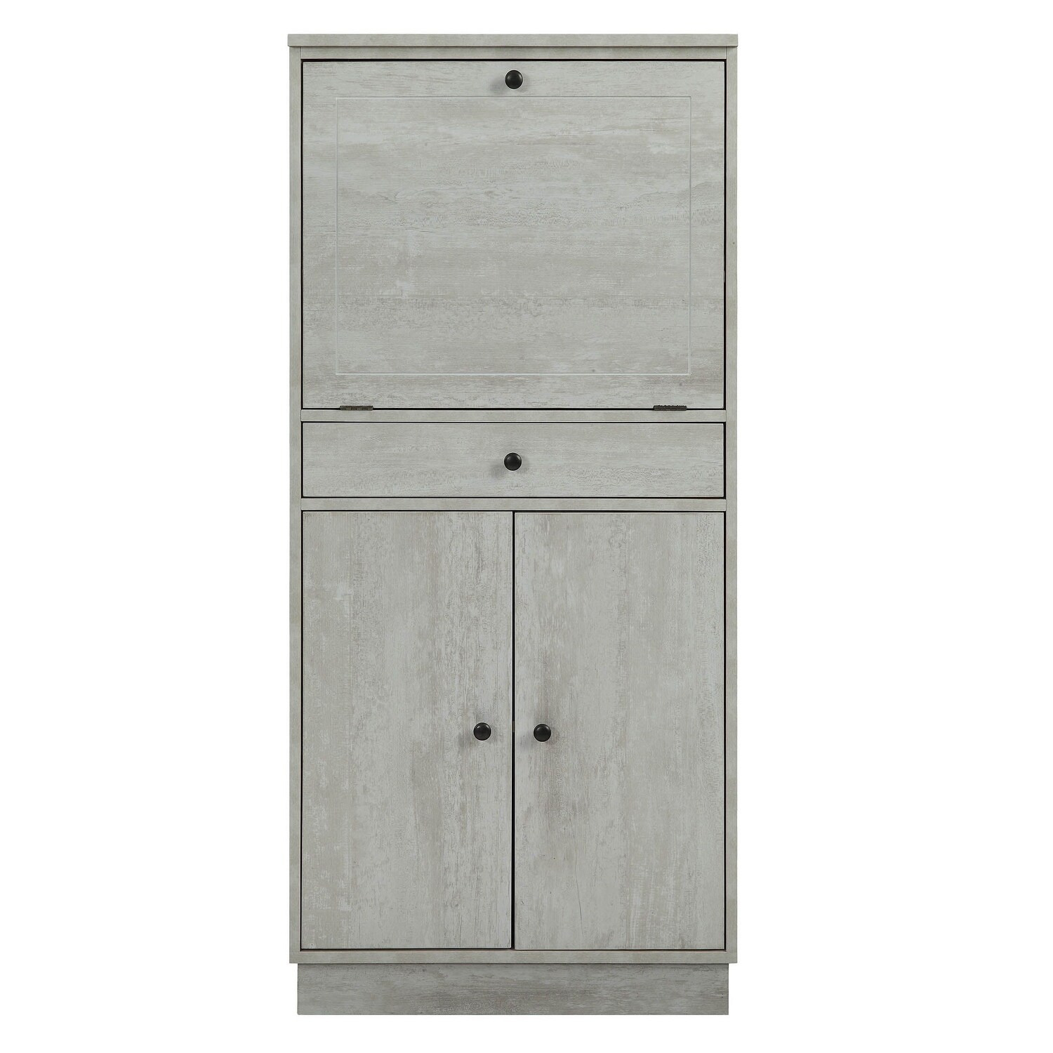 Wiesta Wine Cabinet in Antique White with Drawers for Living Room, Entryway, Bathroom